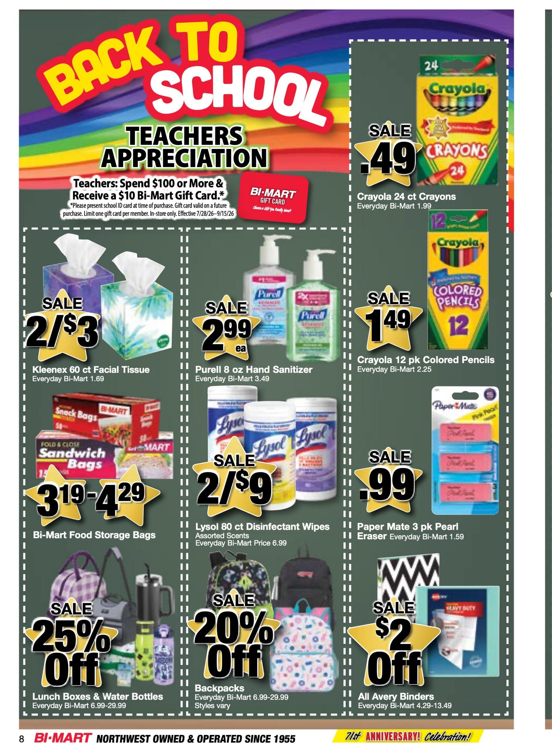 Bi-Mart (ID, OR, WA) Weekly Ad August 25 - September 14, 2026