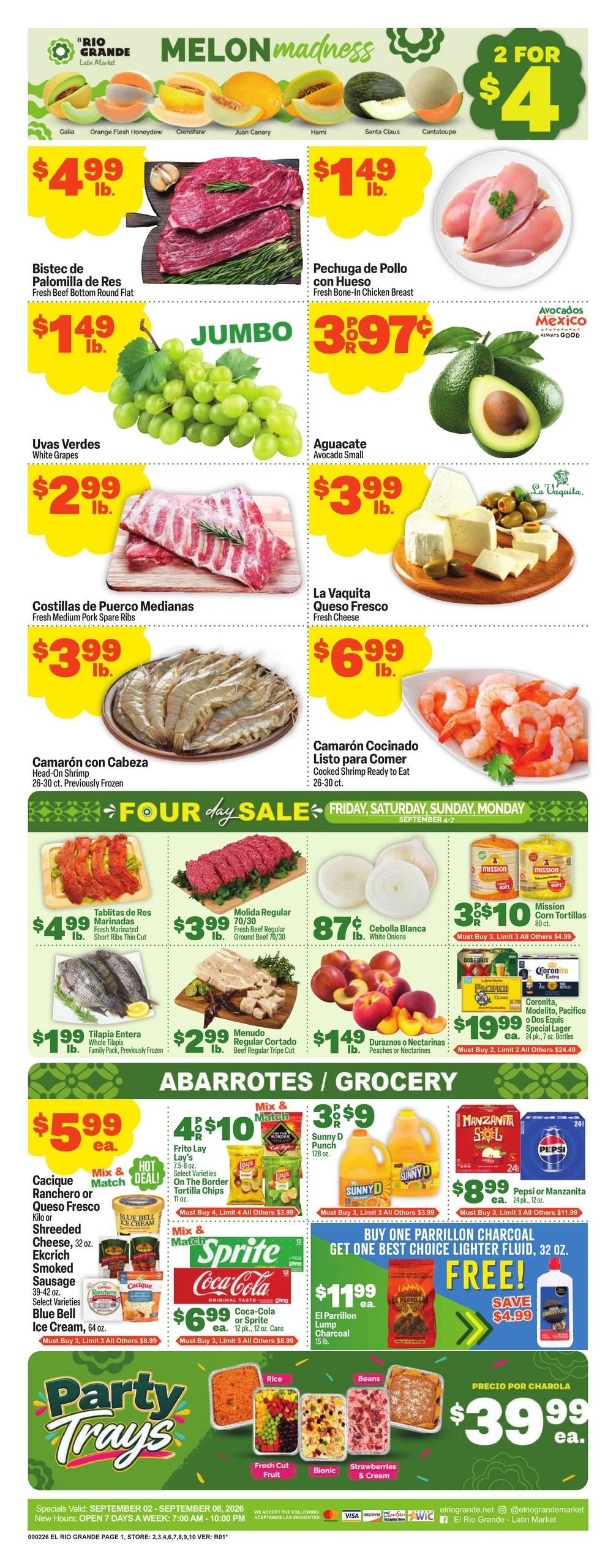 El Rio Grande Weekly Ad September 2 - 8, 2026