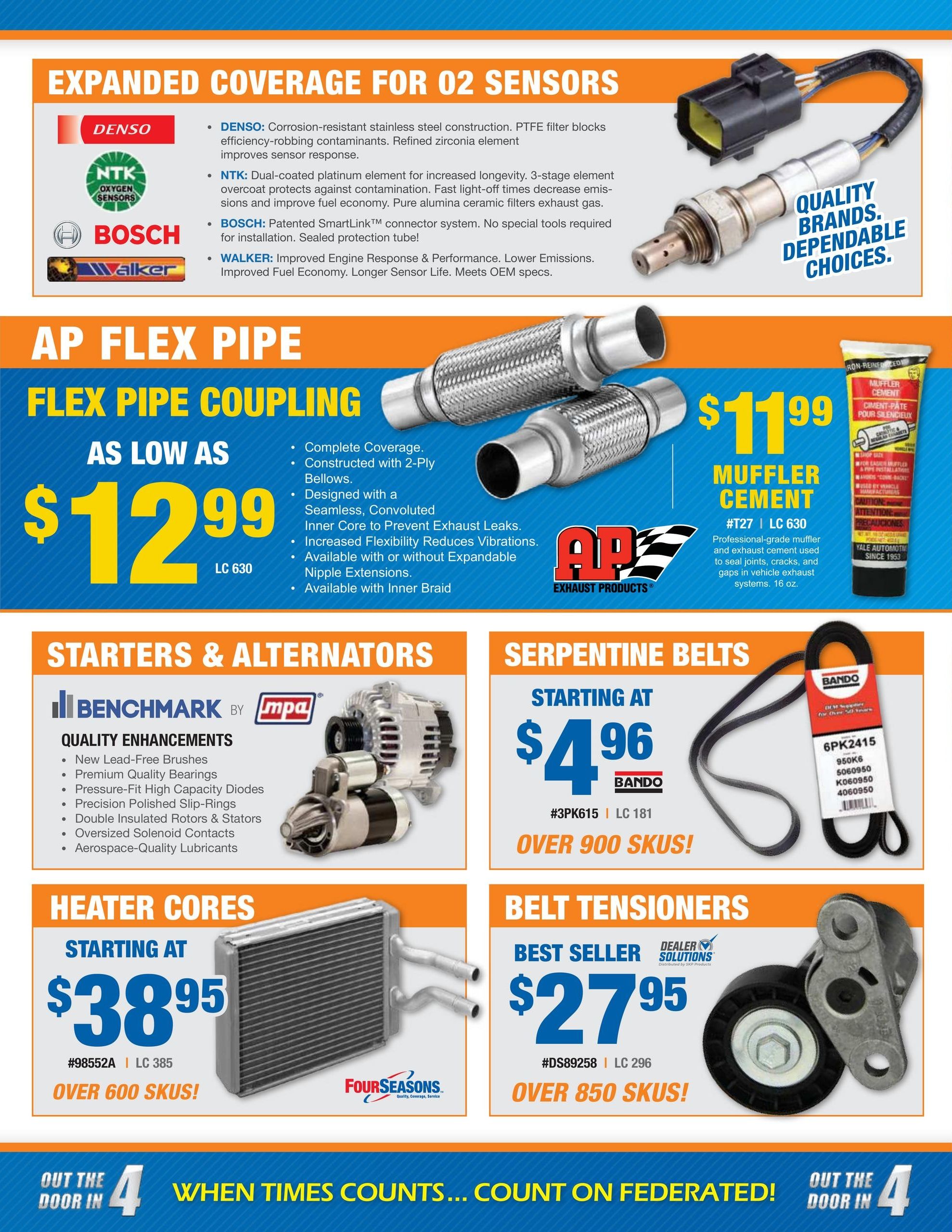 Fisher Auto Parts Weekly Ad September 1 - October 31, 2026