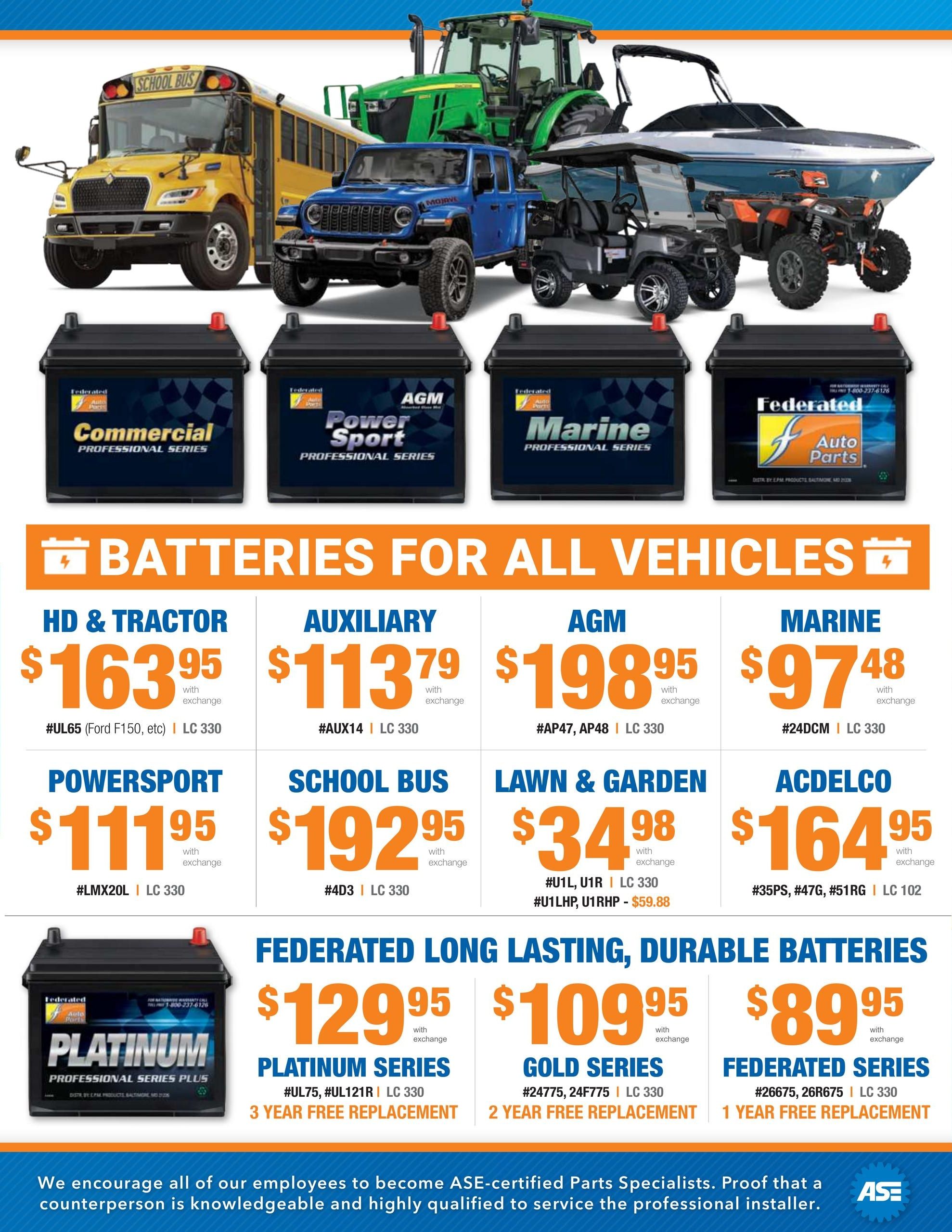 Fisher Auto Parts Weekly Ad September 1 - October 31, 2026
