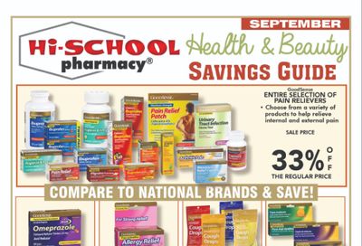 Hi-School Pharmacy Weekly Ad September 1 - 30, 2026