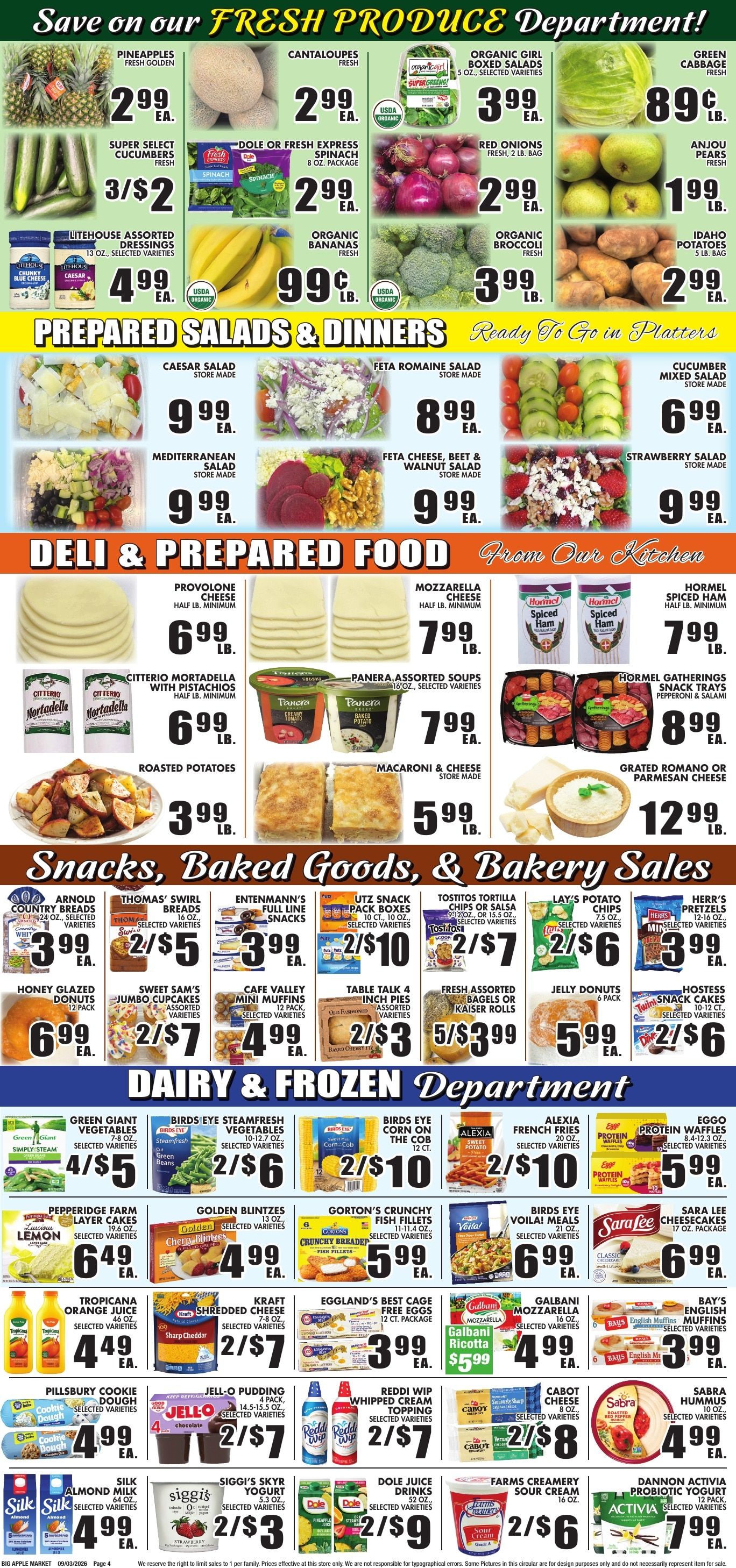 Big Apple Meat Market Weekly Ad September 3 - 16, 2026