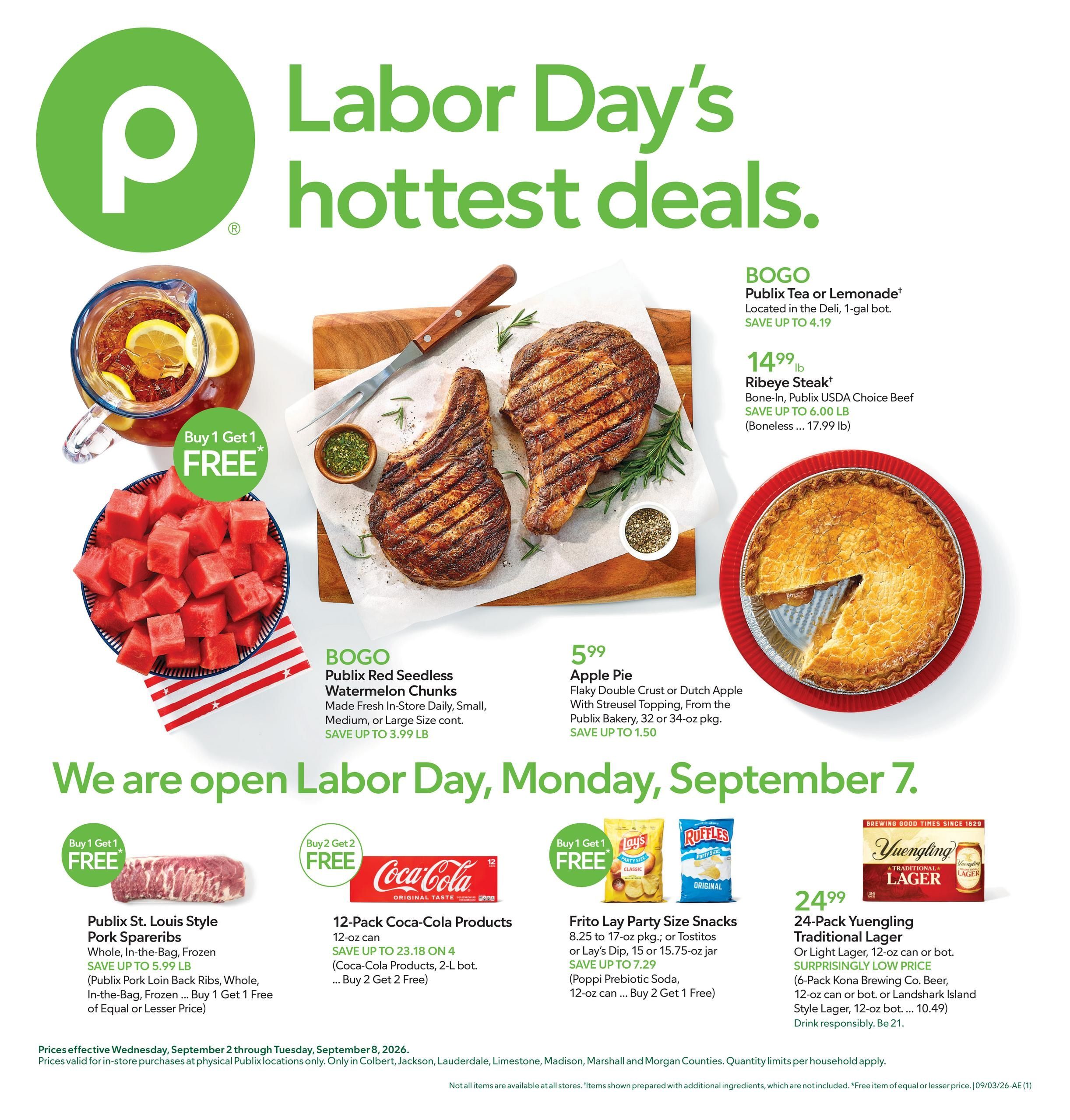 Publix (Huntsville Area, AL) Weekly Ad September 2 - 8, 2026