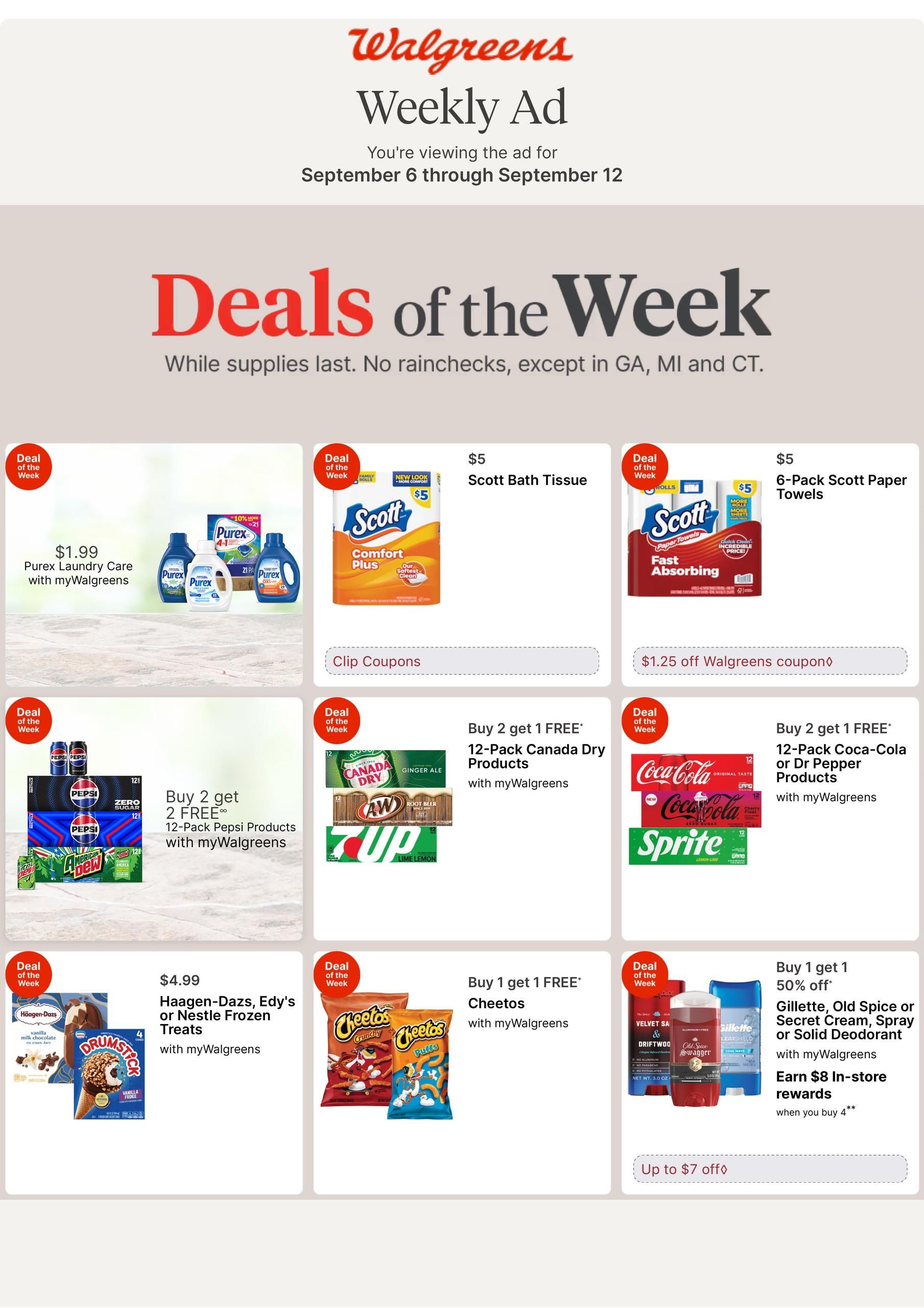 Walgreens (Timpson Area, TX) Weekly Ad September 6 - 12, 2026