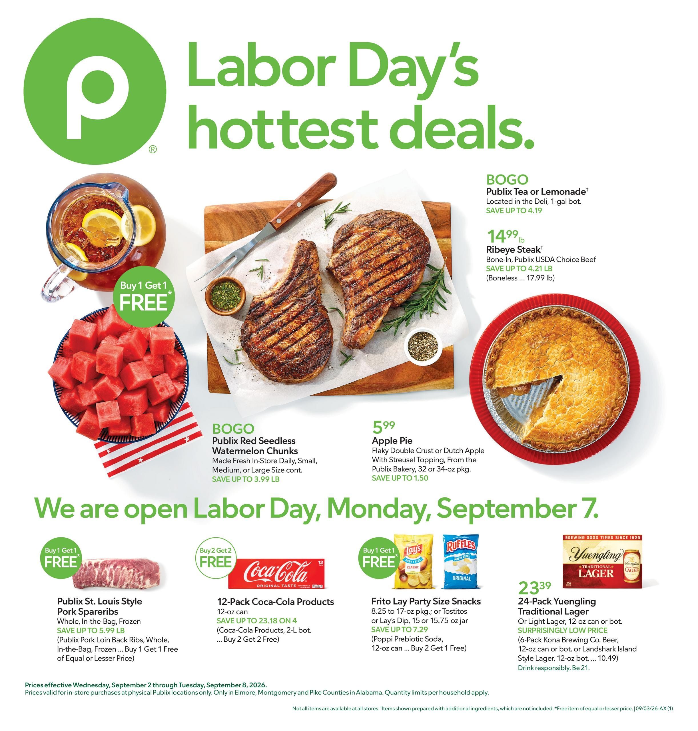 Publix (Montgomery Area, AL) Weekly Ad September 2 - 8, 2026