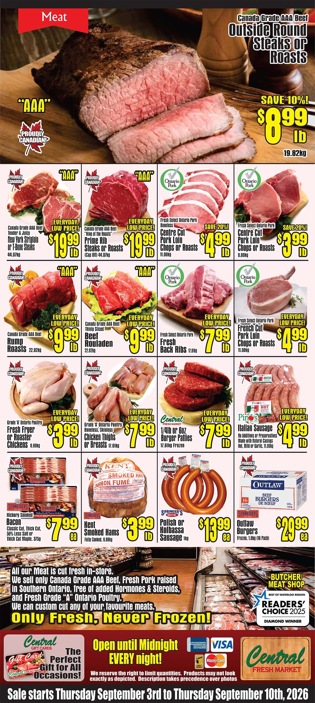 Central Fresh Market Flyer September 3 to 10