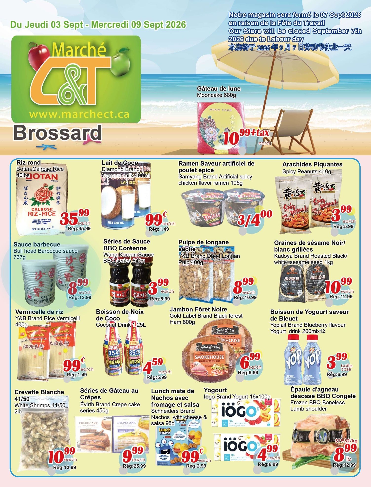 Marche C&T (Brossard) Flyer September 3 to 9