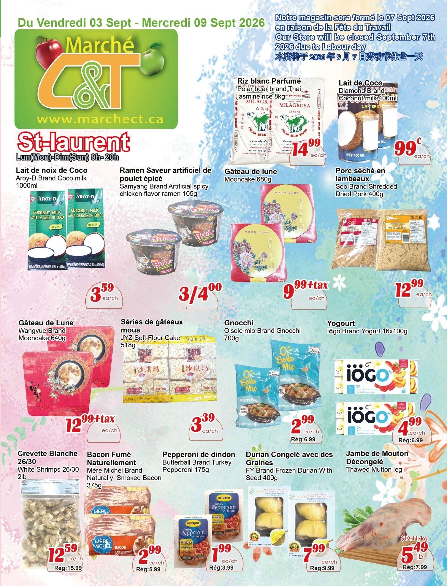 Marche C&T (St. Laurent) Flyer September 3 to 9