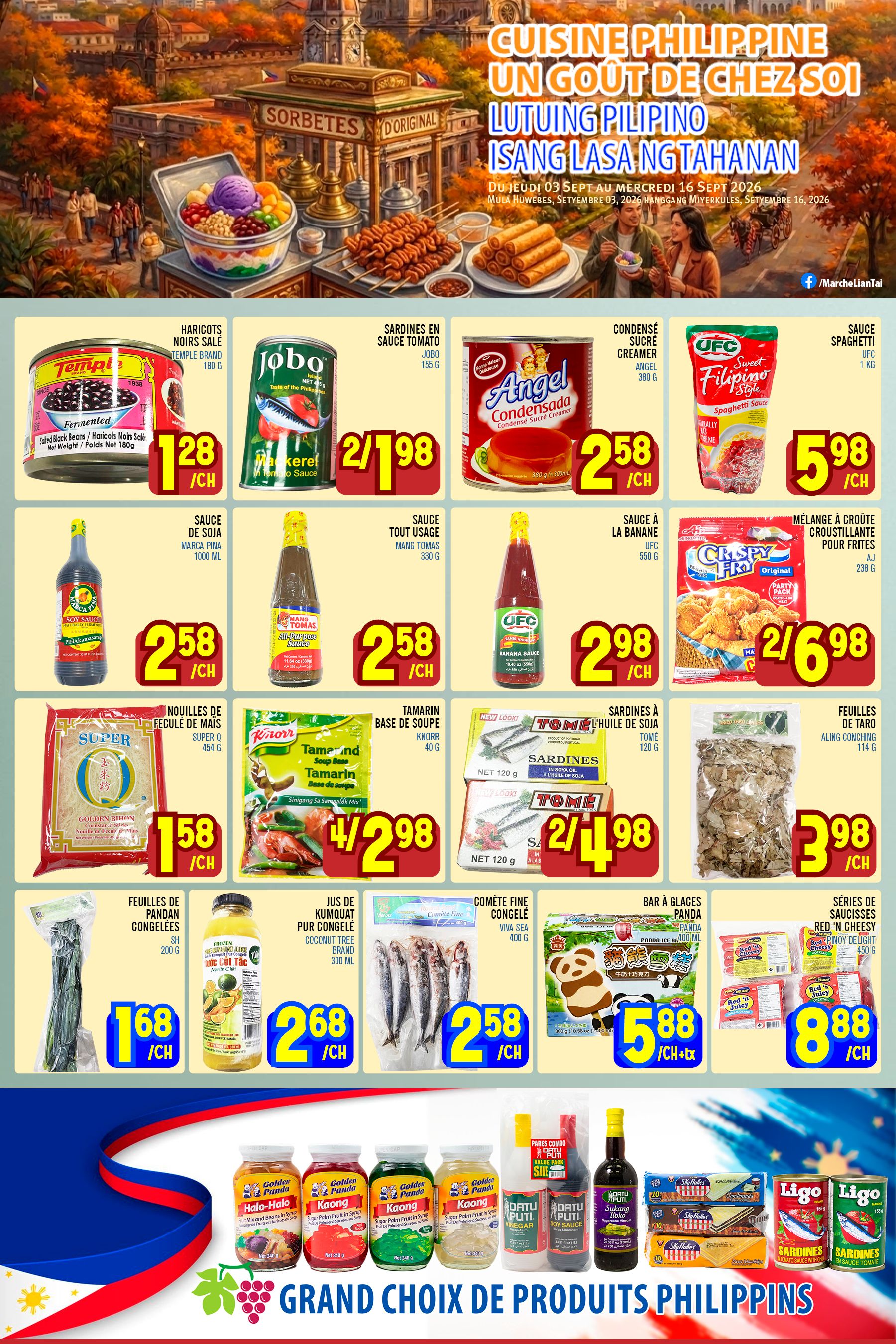 Marche Lian Tai Flyer September 3 to 9