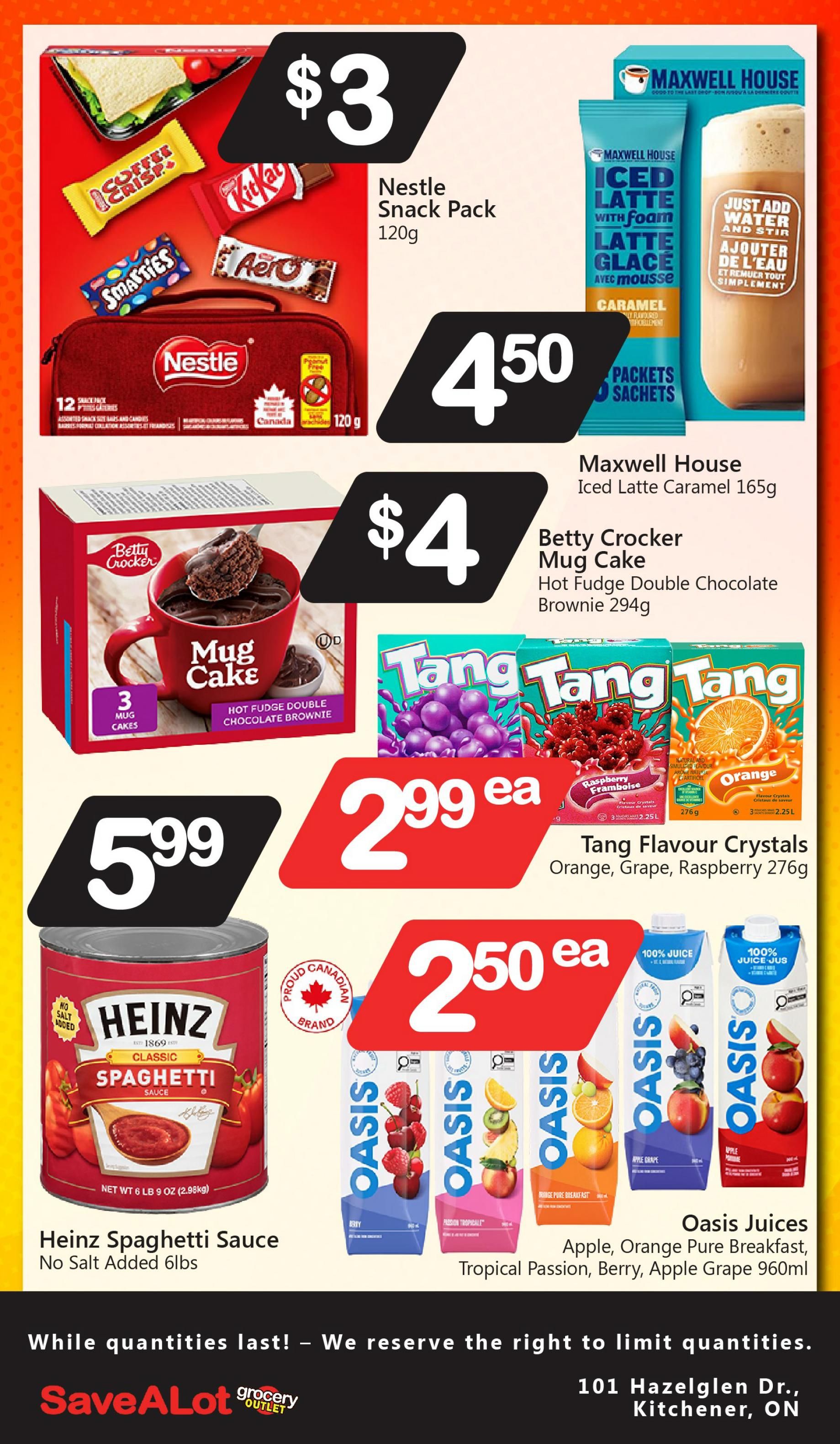 SaveALot Grocery Outlet Flyer September 3 to 9