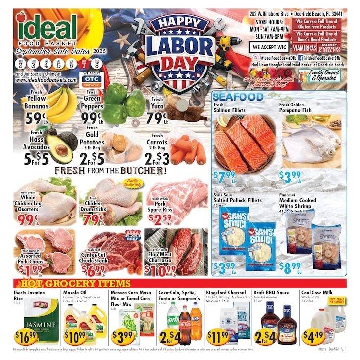 Ideal Food Basket (Deerfield Beach, FL) Weekly Ad September 2 - 8, 2026