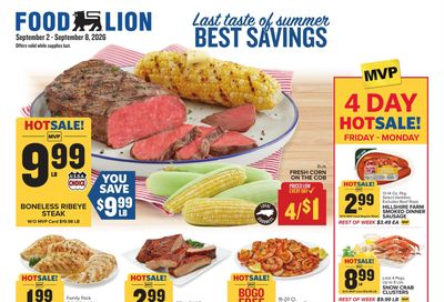 Food Lion (Burgaw Area, NC) Weekly Ad September 2 - 8, 2026