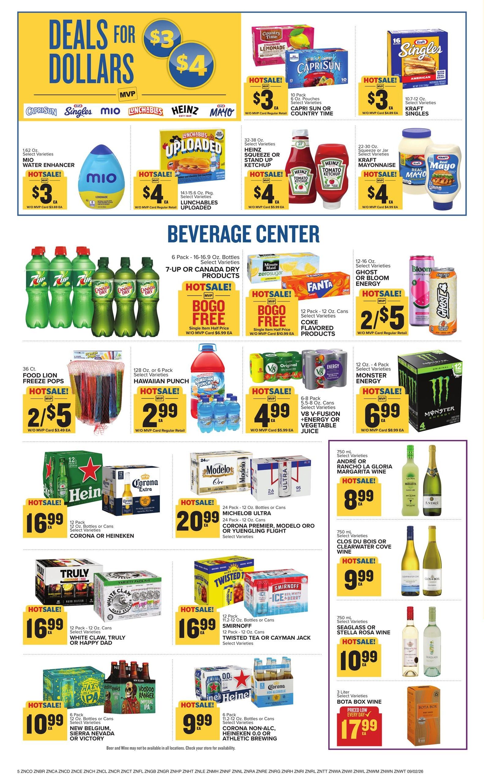 Food Lion (Burgaw Area, NC) Weekly Ad September 2 - 8, 2026