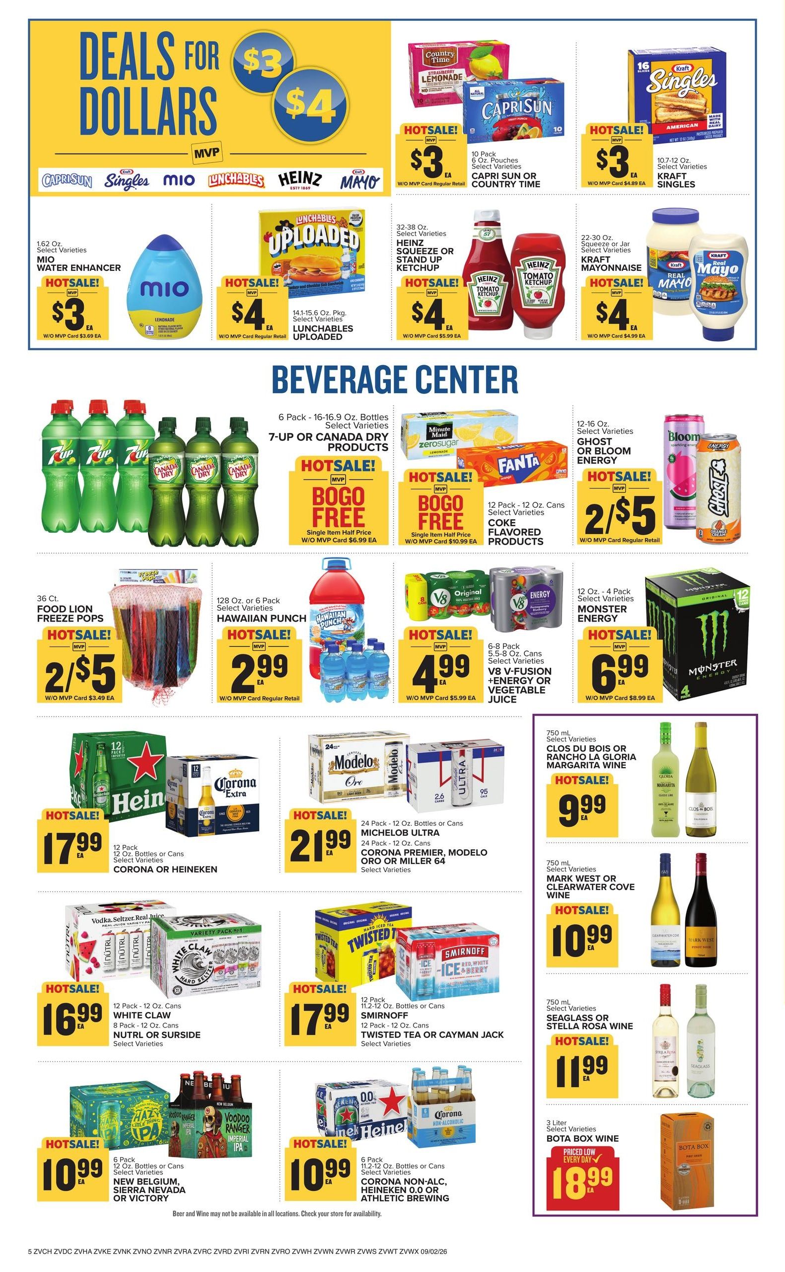 Food Lion (Arvonia-Bremo Bluff Area, VA) Weekly Ad September 2 - 8, 2026