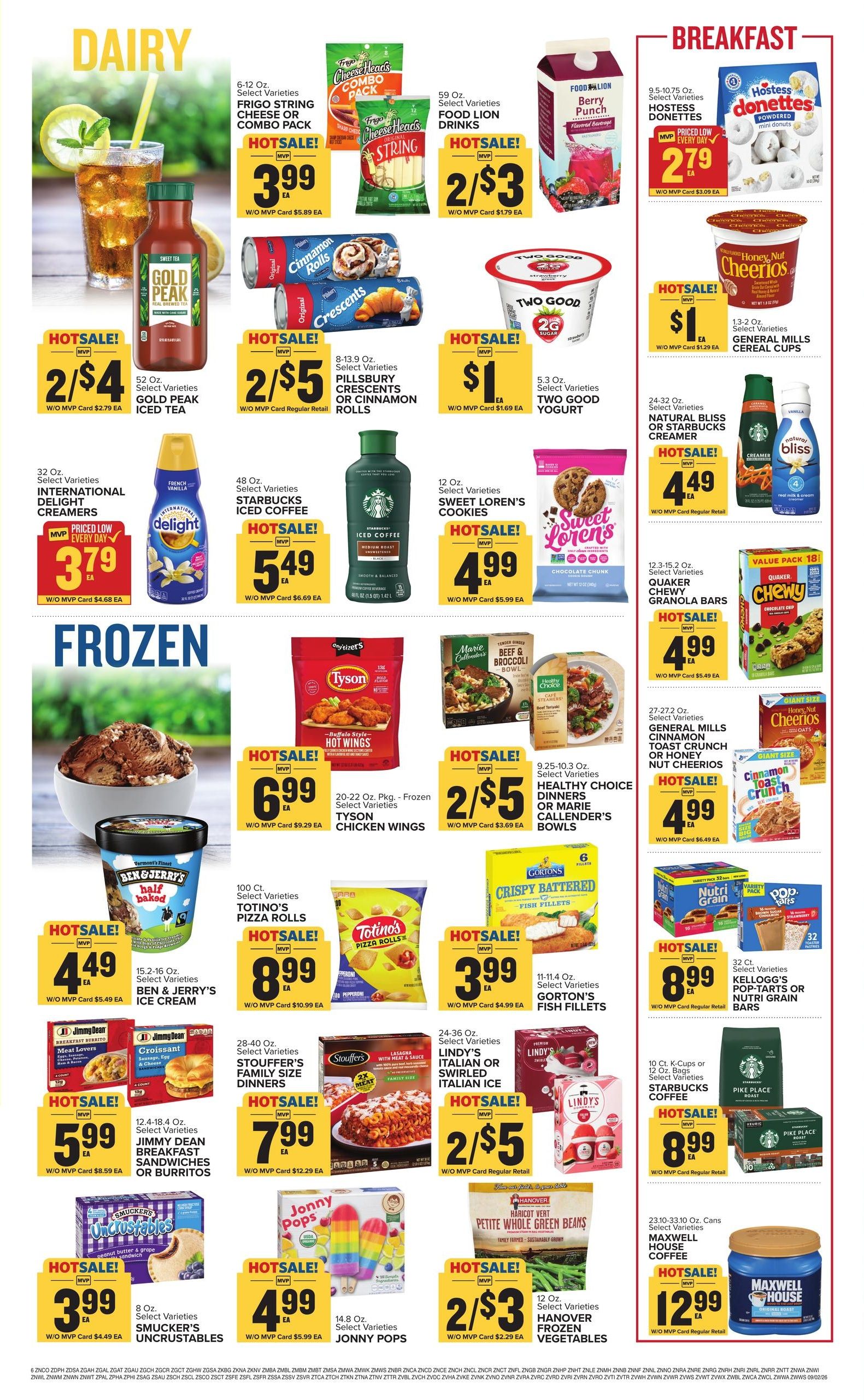 Food Lion (Arvonia-Bremo Bluff Area, VA) Weekly Ad September 2 - 8, 2026