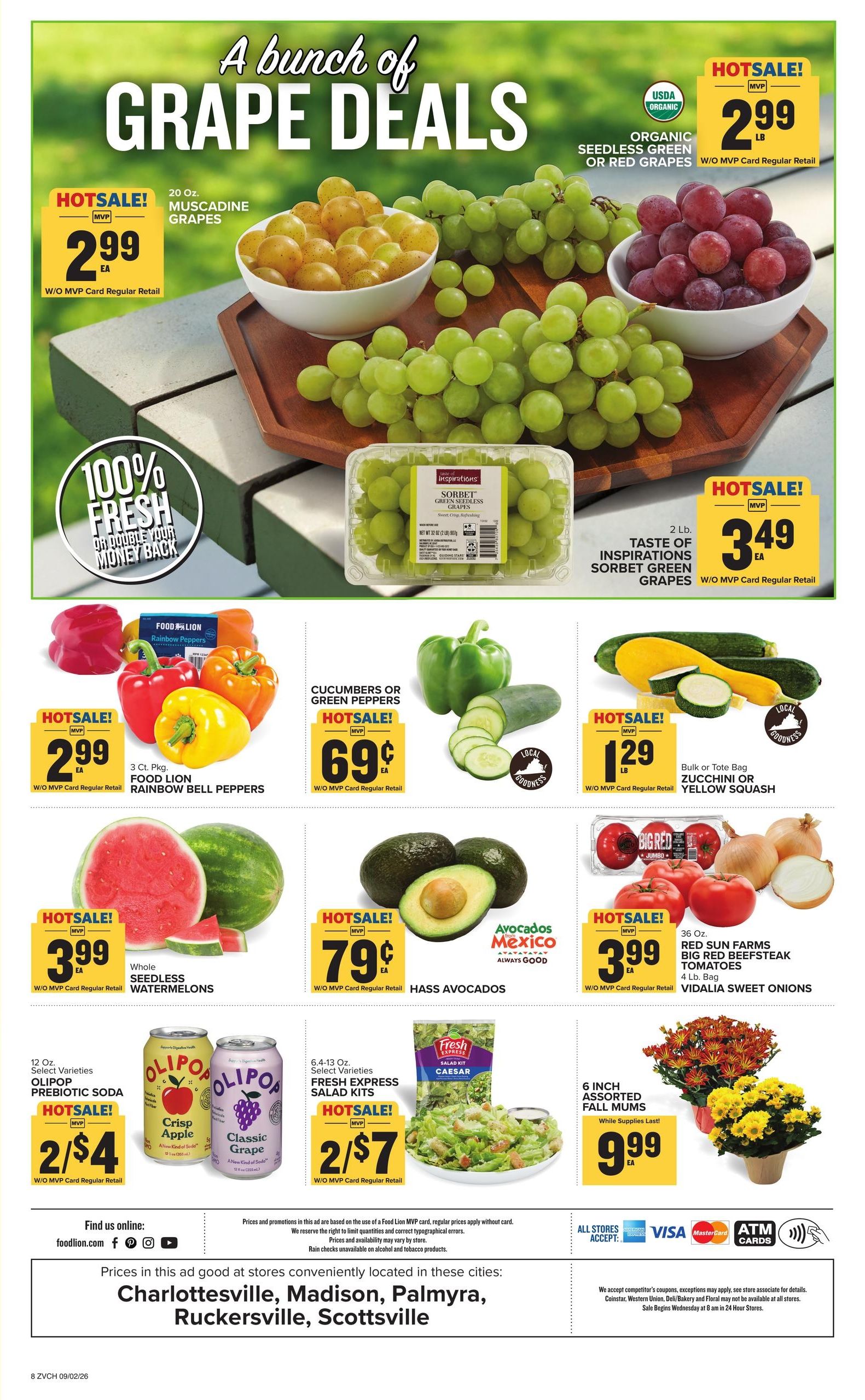 Food Lion (Arvonia-Bremo Bluff Area, VA) Weekly Ad September 2 - 8, 2026