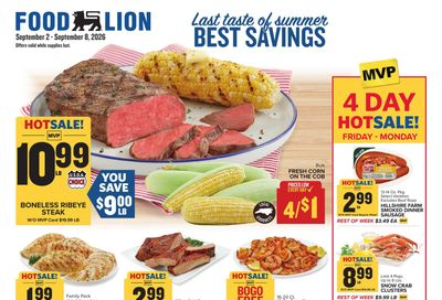 Food Lion (Wallace Area, NC) Weekly Ad September 2 - 8, 2026