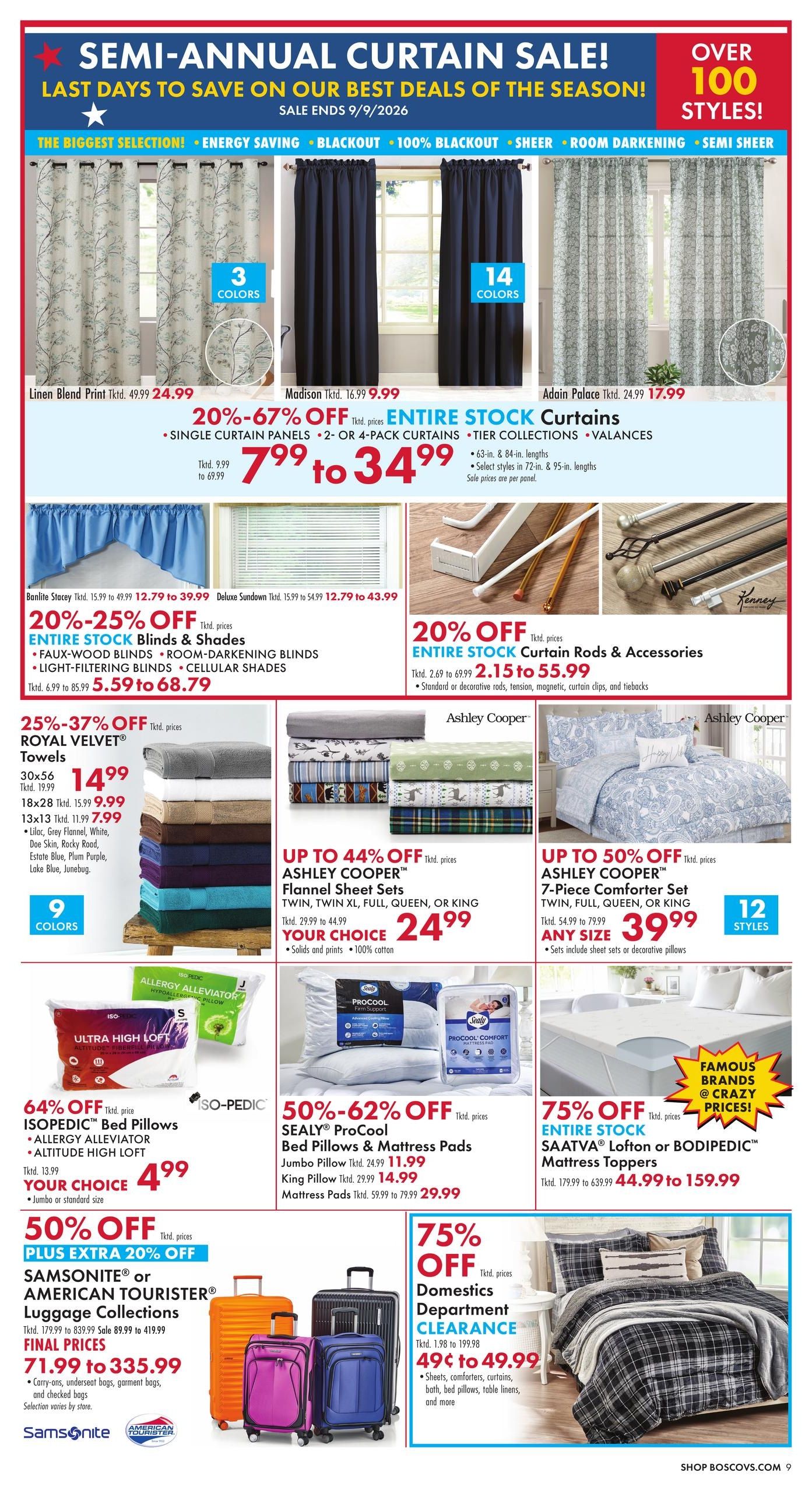 Boscov's Weekly Ad September 3 - 9, 2026