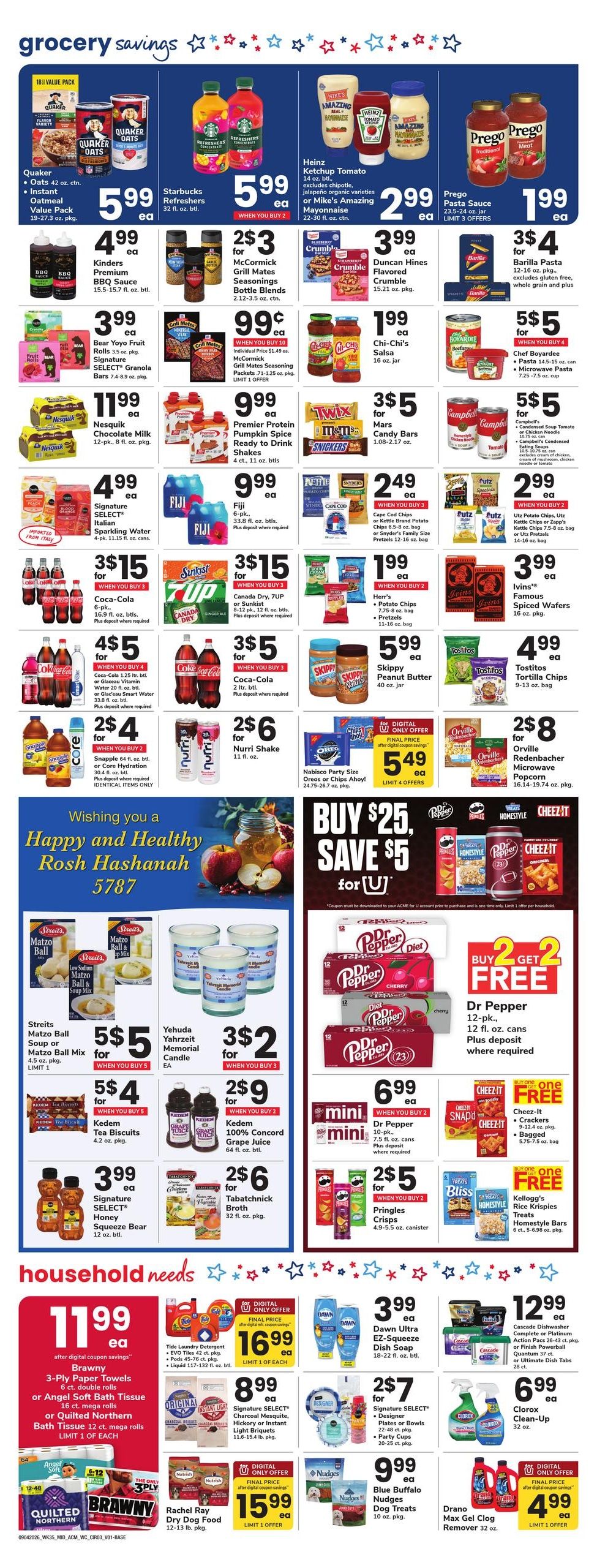 Acme Markets (Salisbury Area, MD) Weekly Ad September 4 - 10, 2026