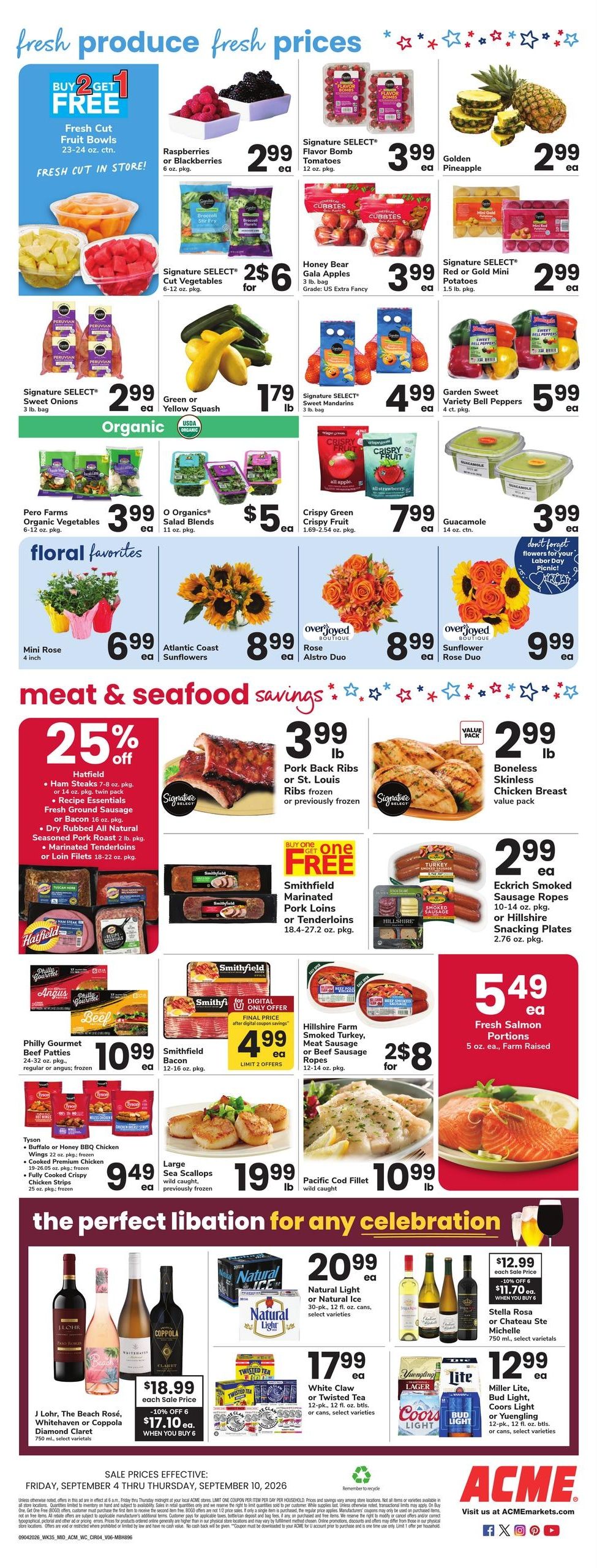 Acme Markets (Salisbury Area, MD) Weekly Ad September 4 - 10, 2026