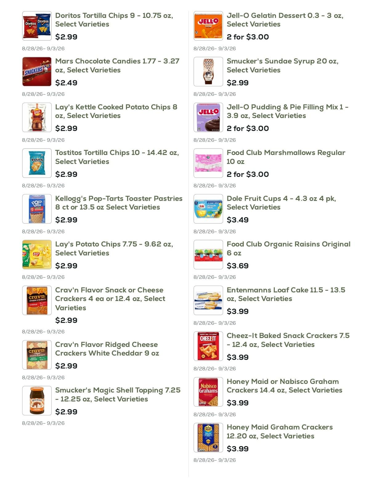 Geissler's Supermarket Weekly Ad August 28 - September 3, 2026