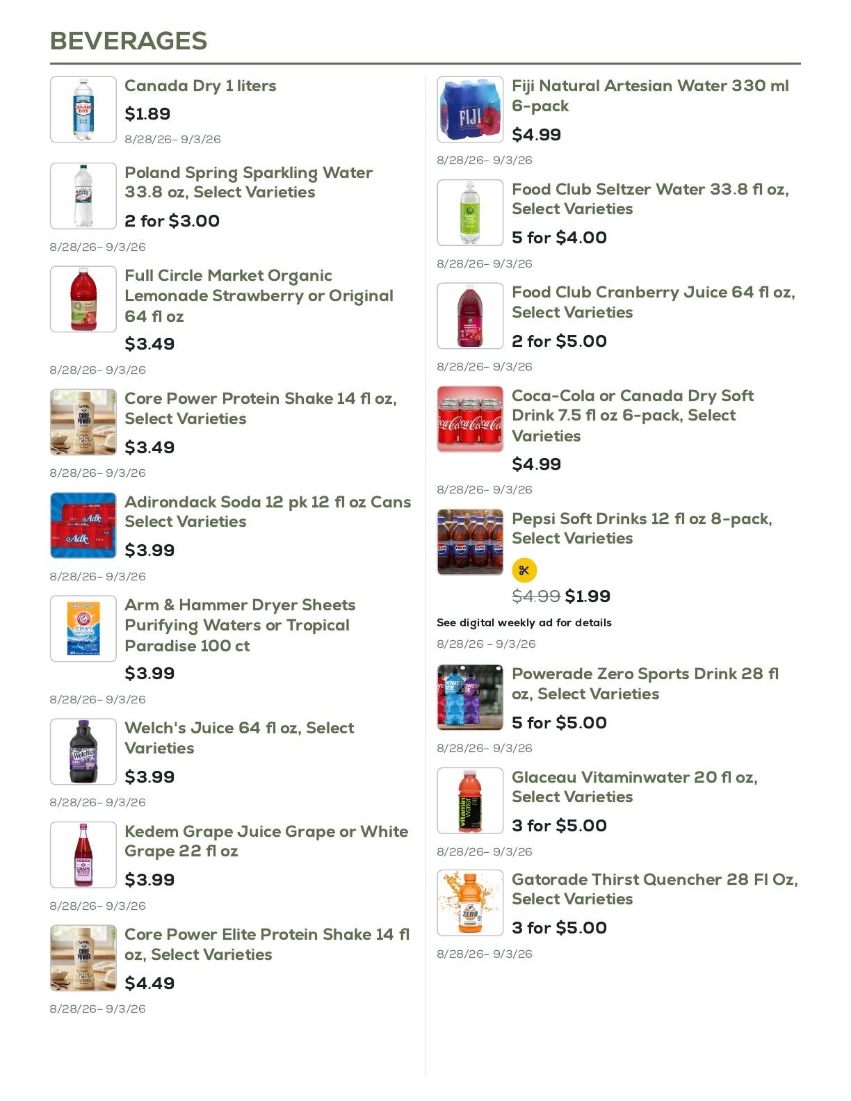 Geissler's Supermarket Weekly Ad August 28 - September 3, 2026