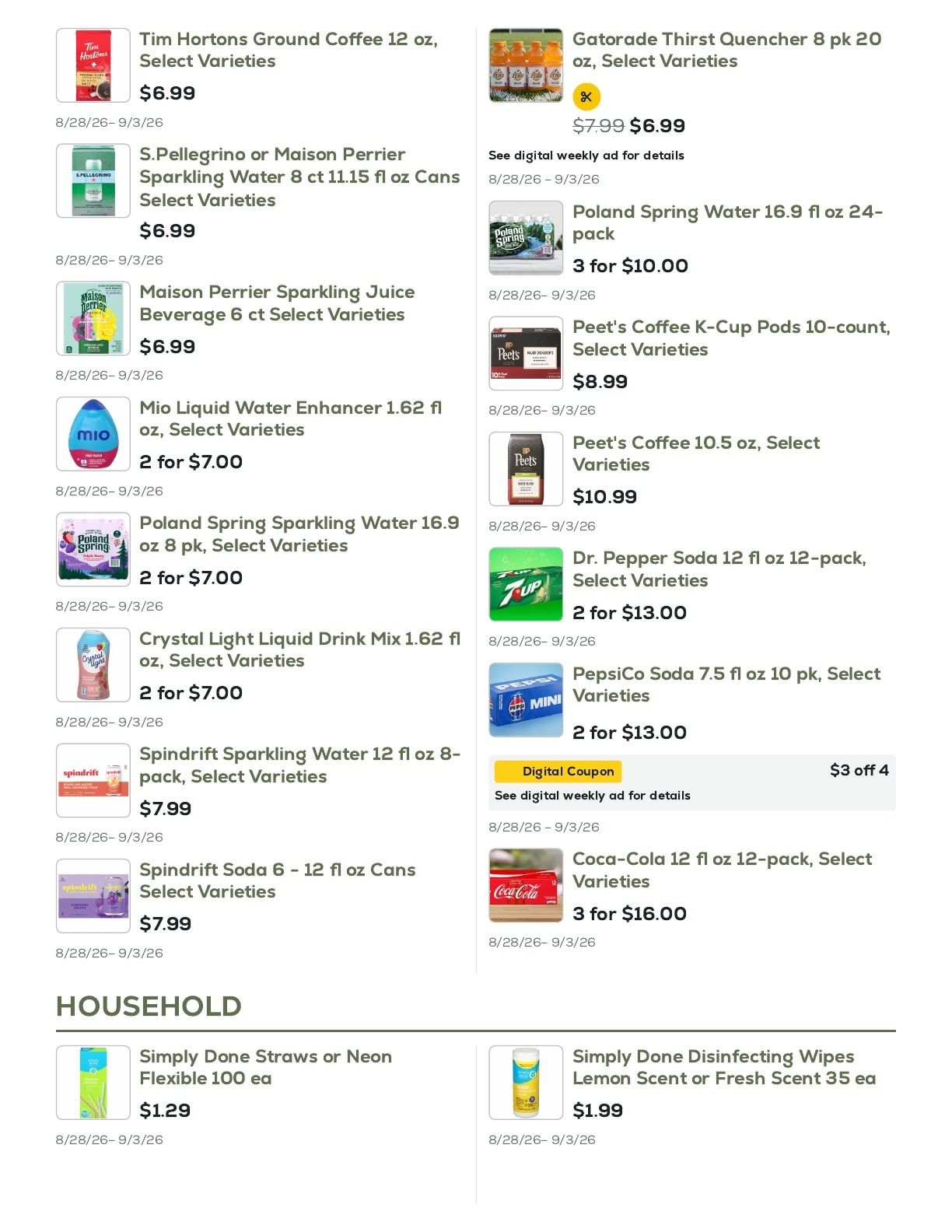 Geissler's Supermarket Weekly Ad August 28 - September 3, 2026