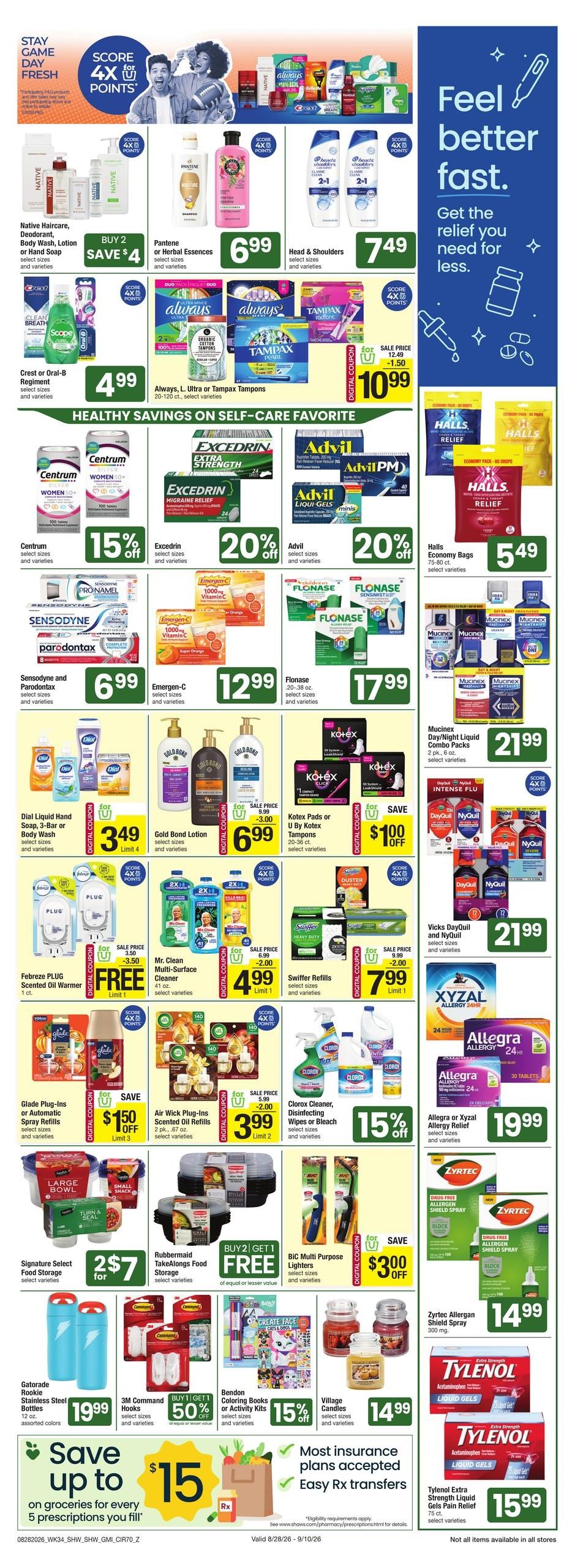 Shaw's (Athol Area, MA) Weekly Ad September 4 - 10, 2026