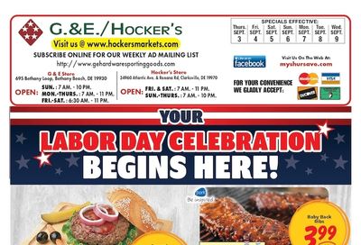 Hocker's Markets (Delaware) Weekly Ad September 3 - 9, 2026