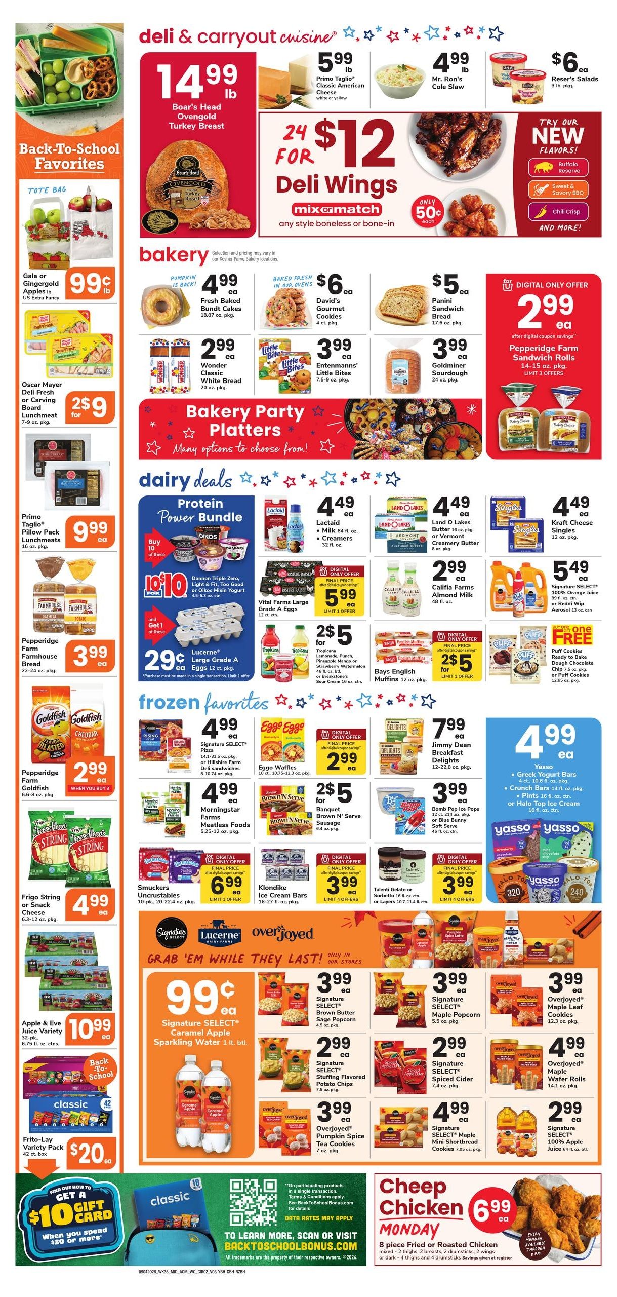 Acme Markets (Edison Area, NJ) Weekly Ad September 4 - 10, 2026