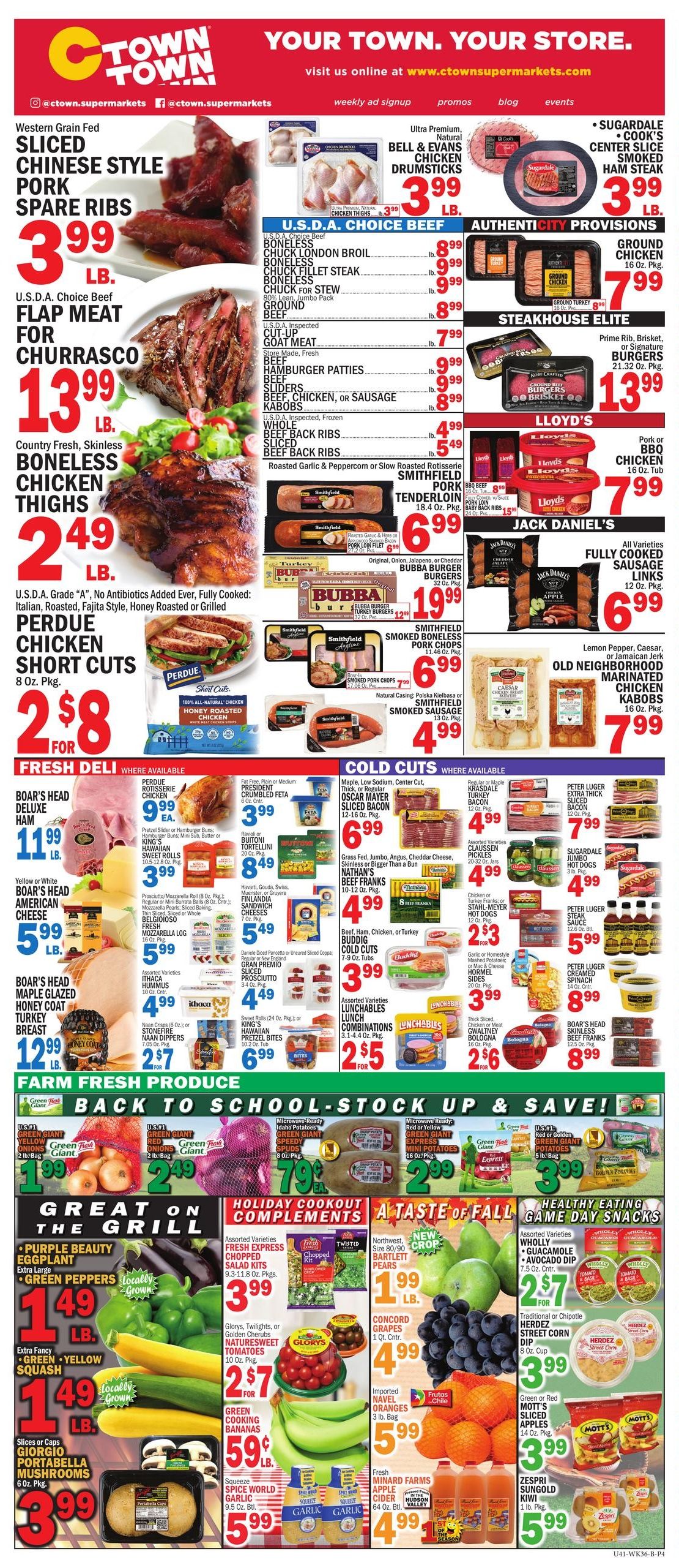 C Town (Edgewater Area, NJ) Weekly Ad September 4 - 10, 2026