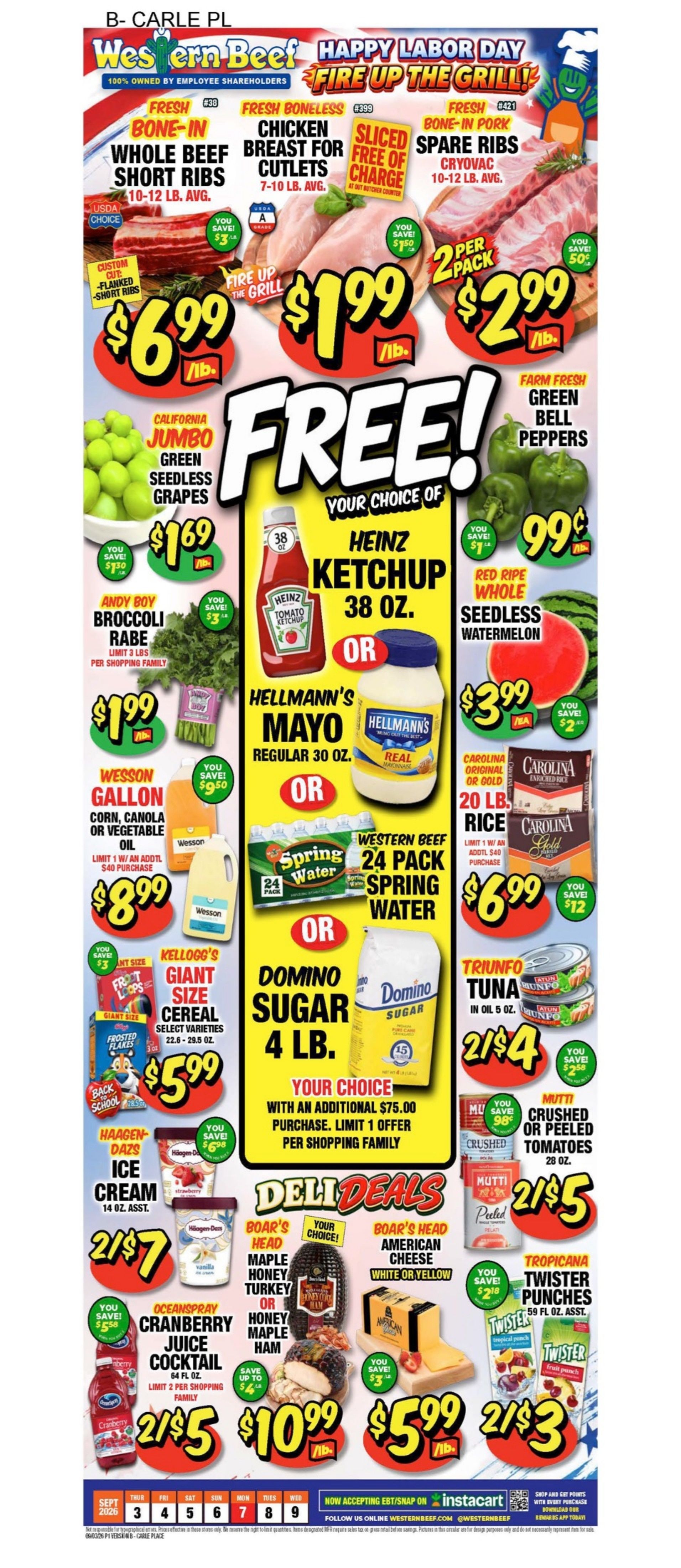 Western Beef (Road Carle Place, NY) Weekly Ad September 3 - 9, 2026