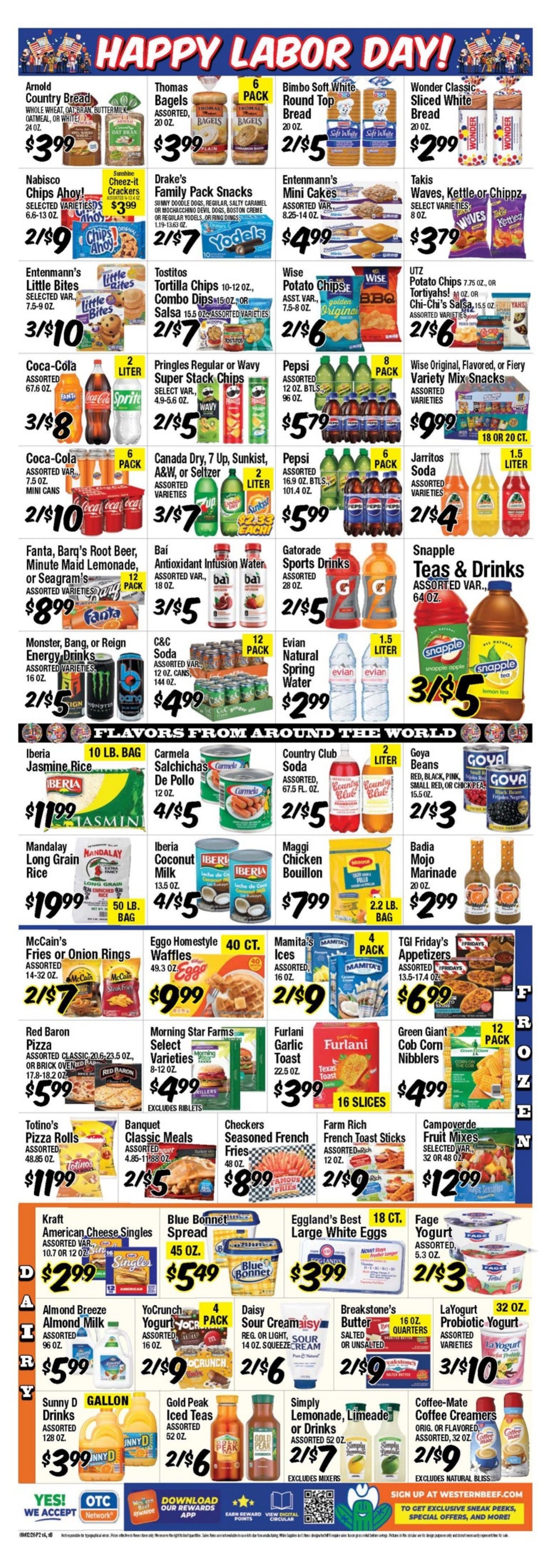 Western Beef (Road Carle Place, NY) Weekly Ad September 3 - 9, 2026