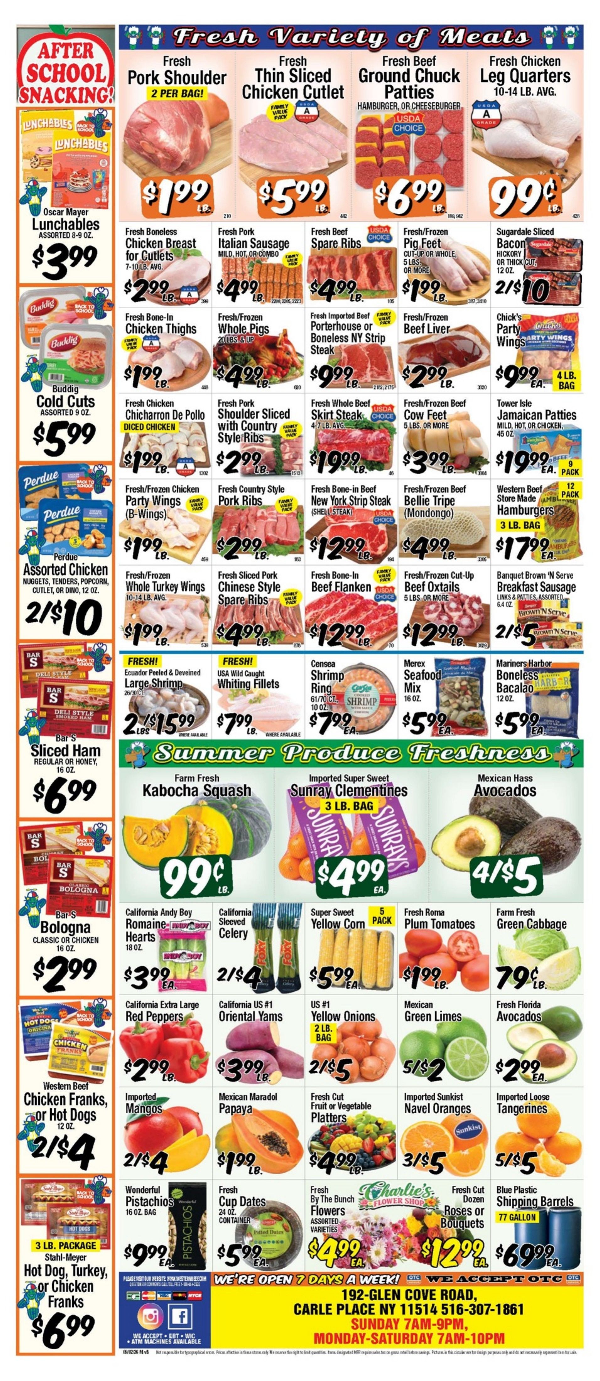 Western Beef (Road Carle Place, NY) Weekly Ad September 3 - 9, 2026