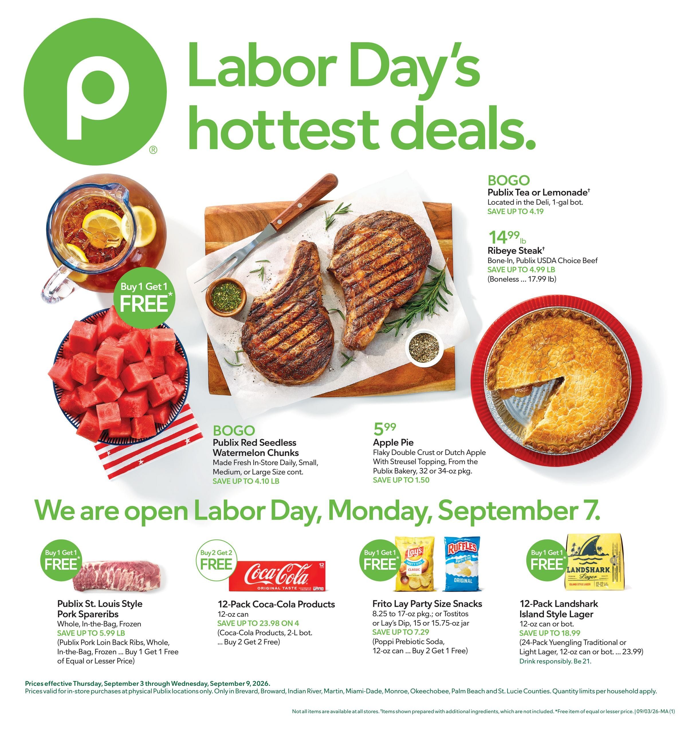Publix (Boca Raton Area, FL) Weekly Ad September 3 - 9, 2026