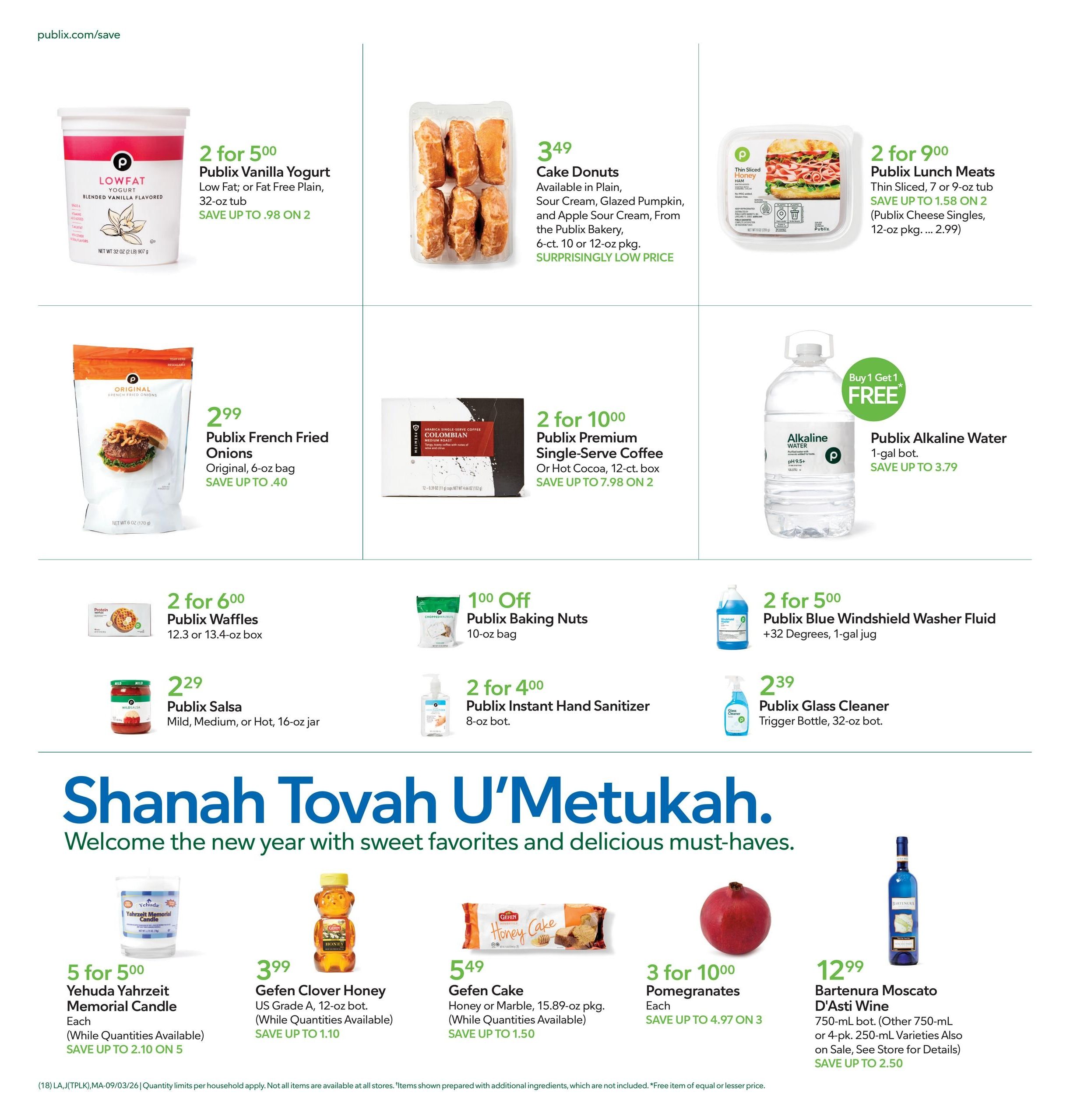 Publix (Boca Raton Area, FL) Weekly Ad September 3 - 9, 2026