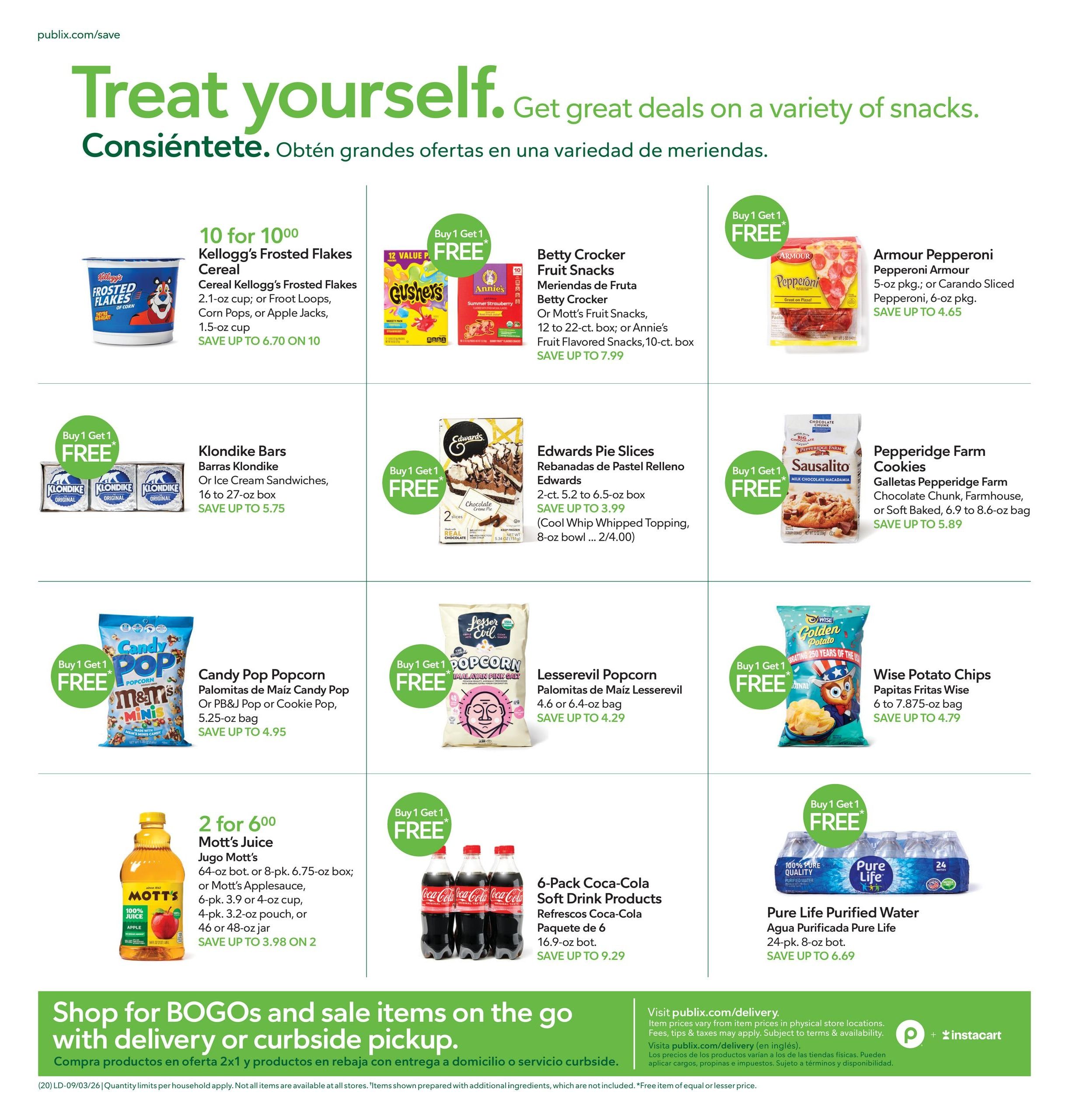 Publix (Cape Coral Area, FL) Anuncio Semanal Español Weekly Ad September 3 - 9, 2026