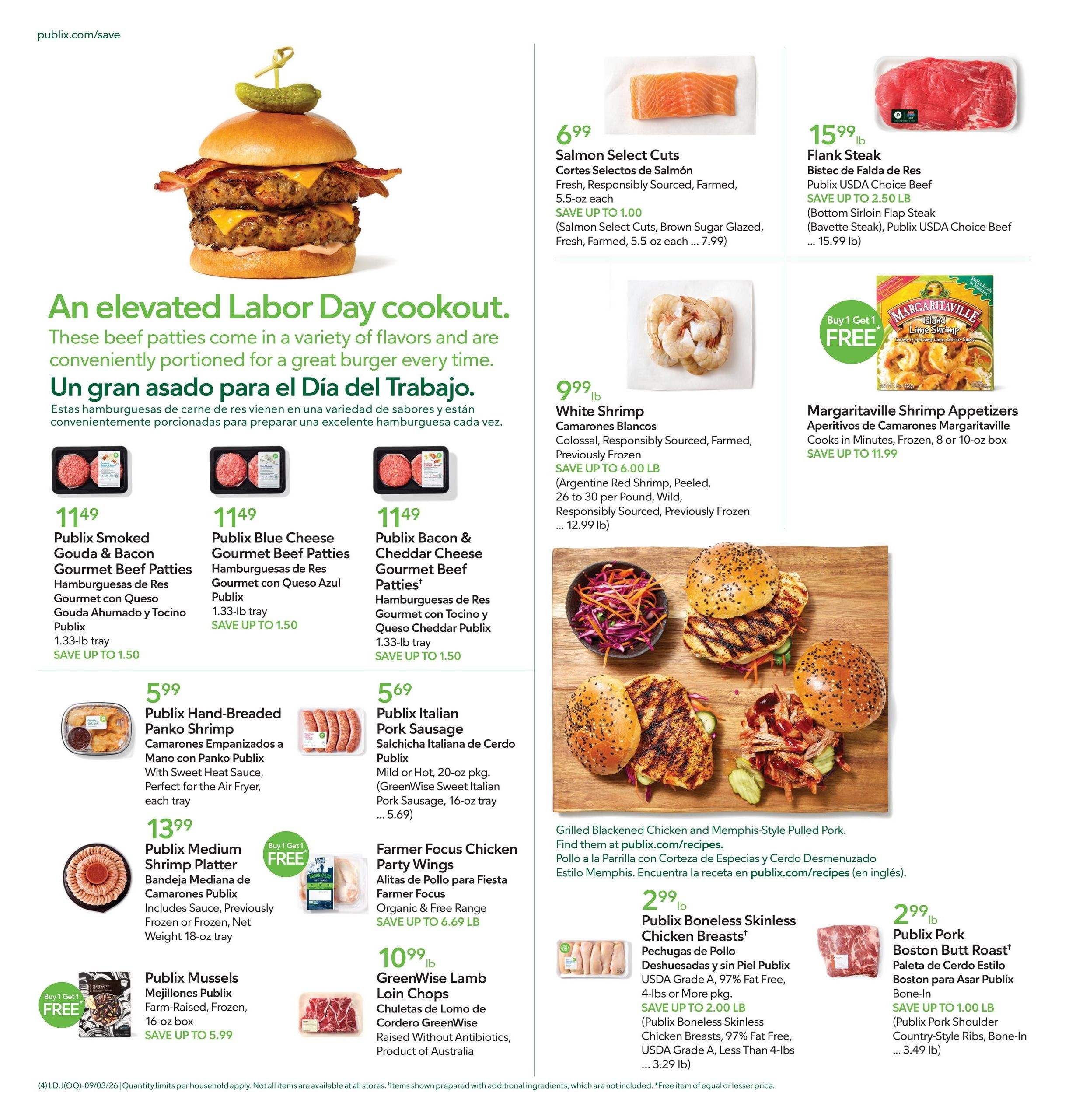 Publix (Cape Coral Area, FL) Anuncio Semanal Español Weekly Ad September 3 - 9, 2026