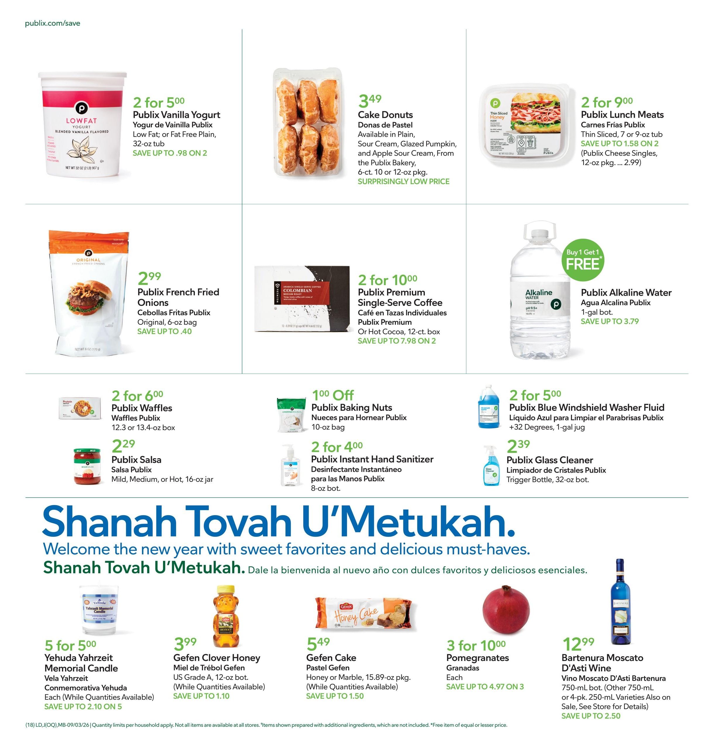 Publix (Altamonte Springs Area, FL) Anuncio Semanal Español Weekly Ad September 3 - 9, 2026