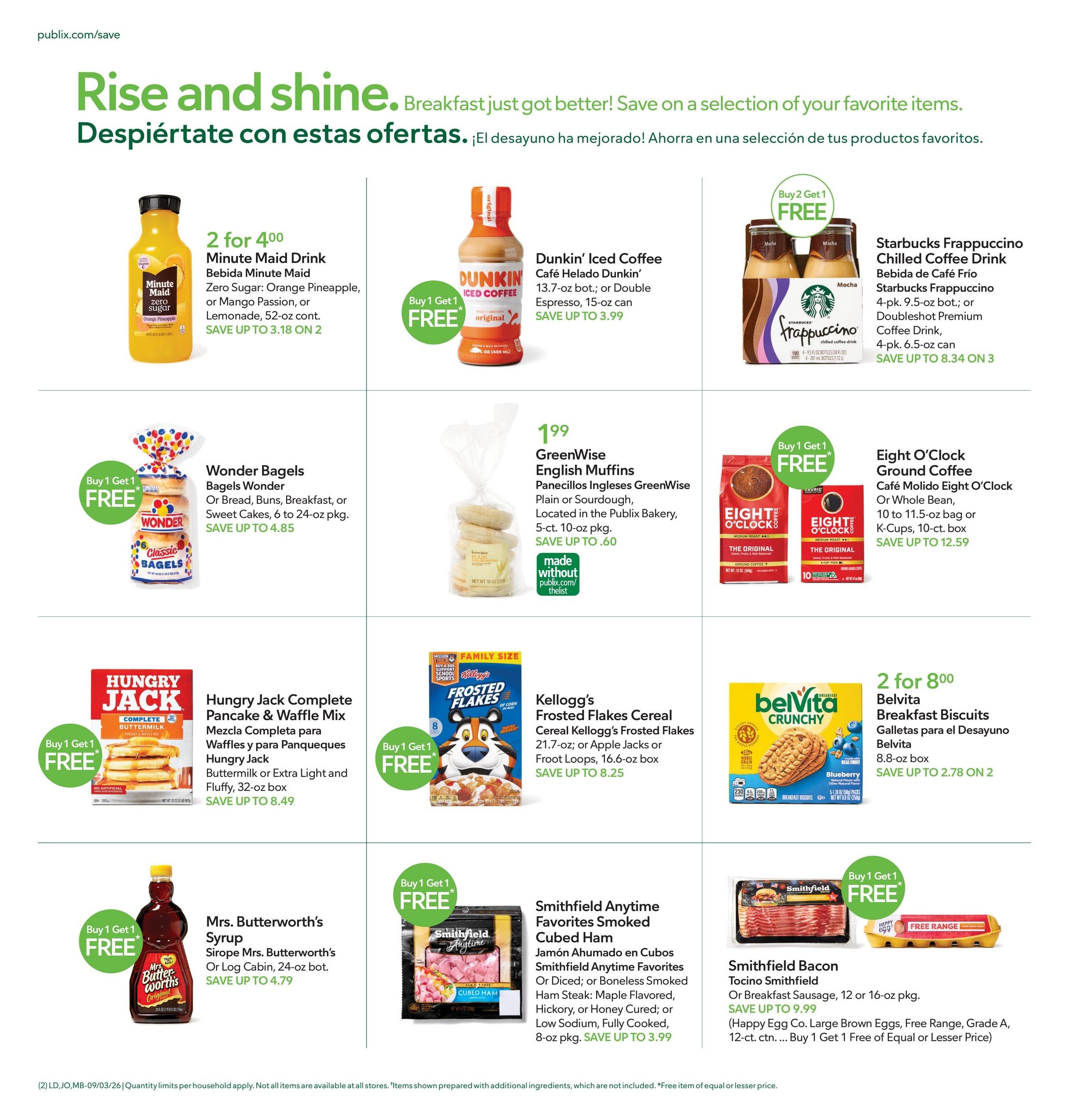 Publix (Altamonte Springs Area, FL) Anuncio Semanal Español Weekly Ad September 3 - 9, 2026