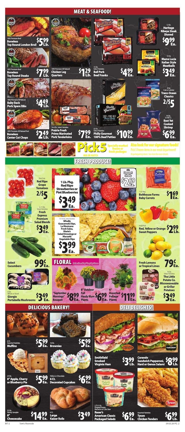 Tom's Riverside Weekly Ad September 3 - 9, 2026