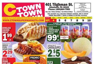 C Town (Allentown Area, PA) Weekly Ad September 4 - 10, 2026