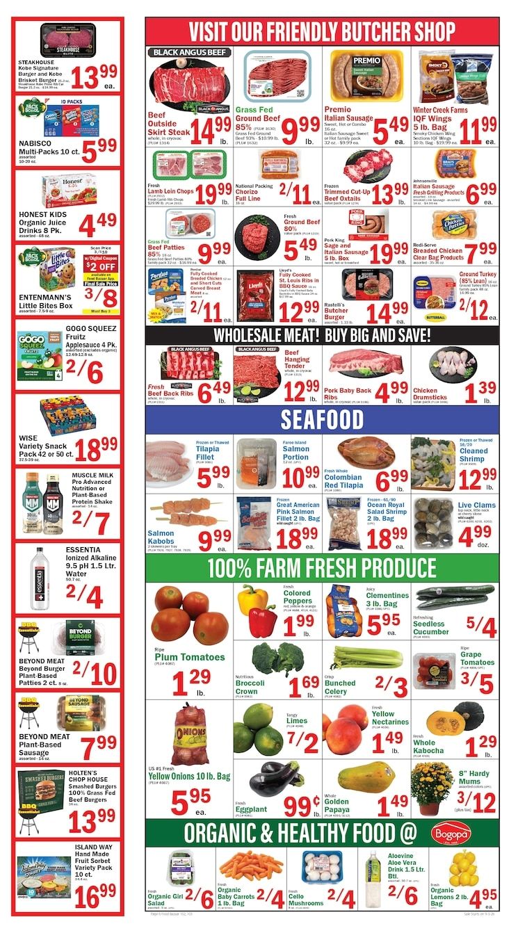 Food Bazaar (Flatbush, NY) Weekly Ad September 3 - 9, 2026