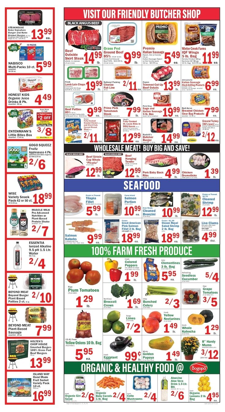 Food Bazaar (New York) Weekly Ad September 3 - 9, 2026