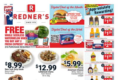 Redner's Markets (Audubon and other locations, PA) Weekly Ad September 3 - 9, 2026