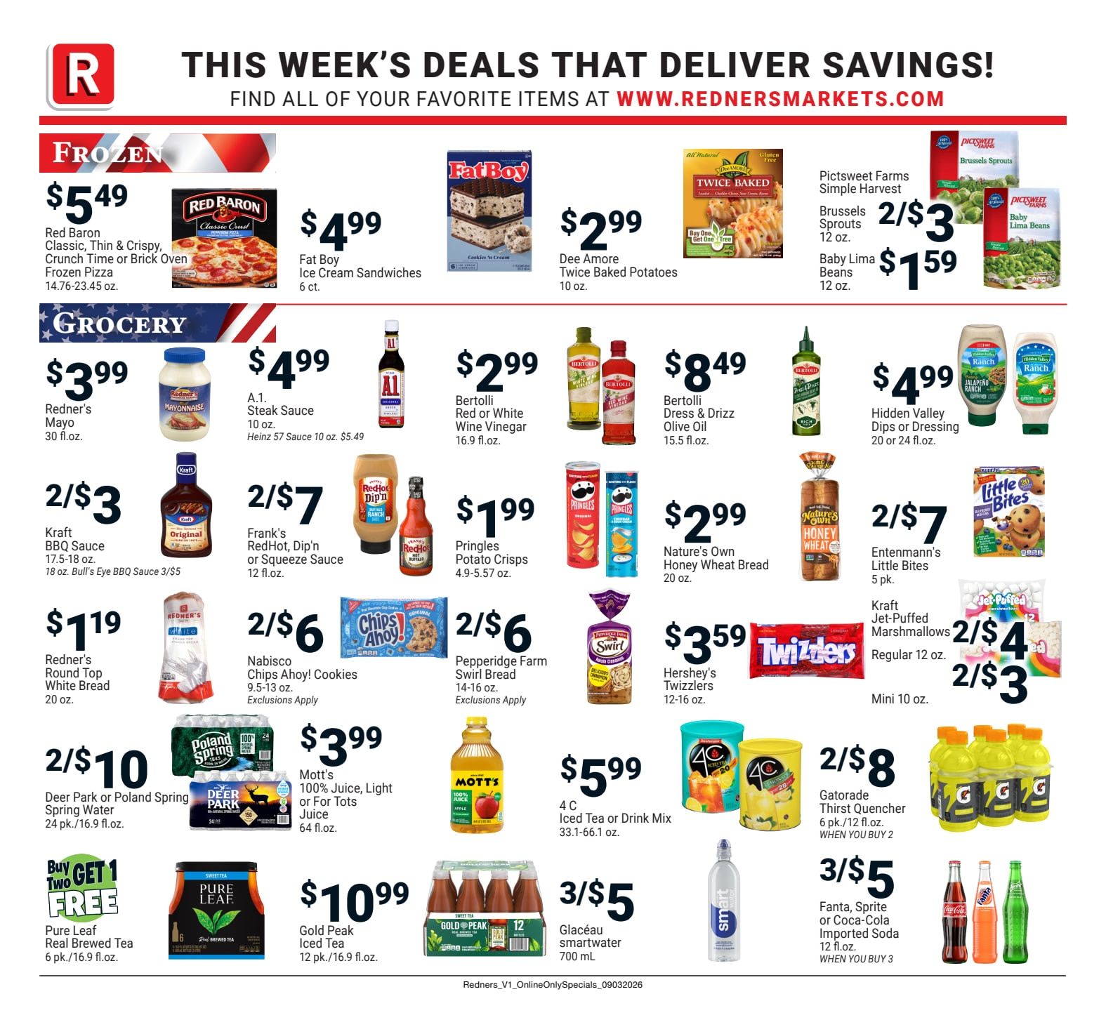 Redner's Markets (Audubon and other locations, PA) Weekly Ad September 3 - 9, 2026