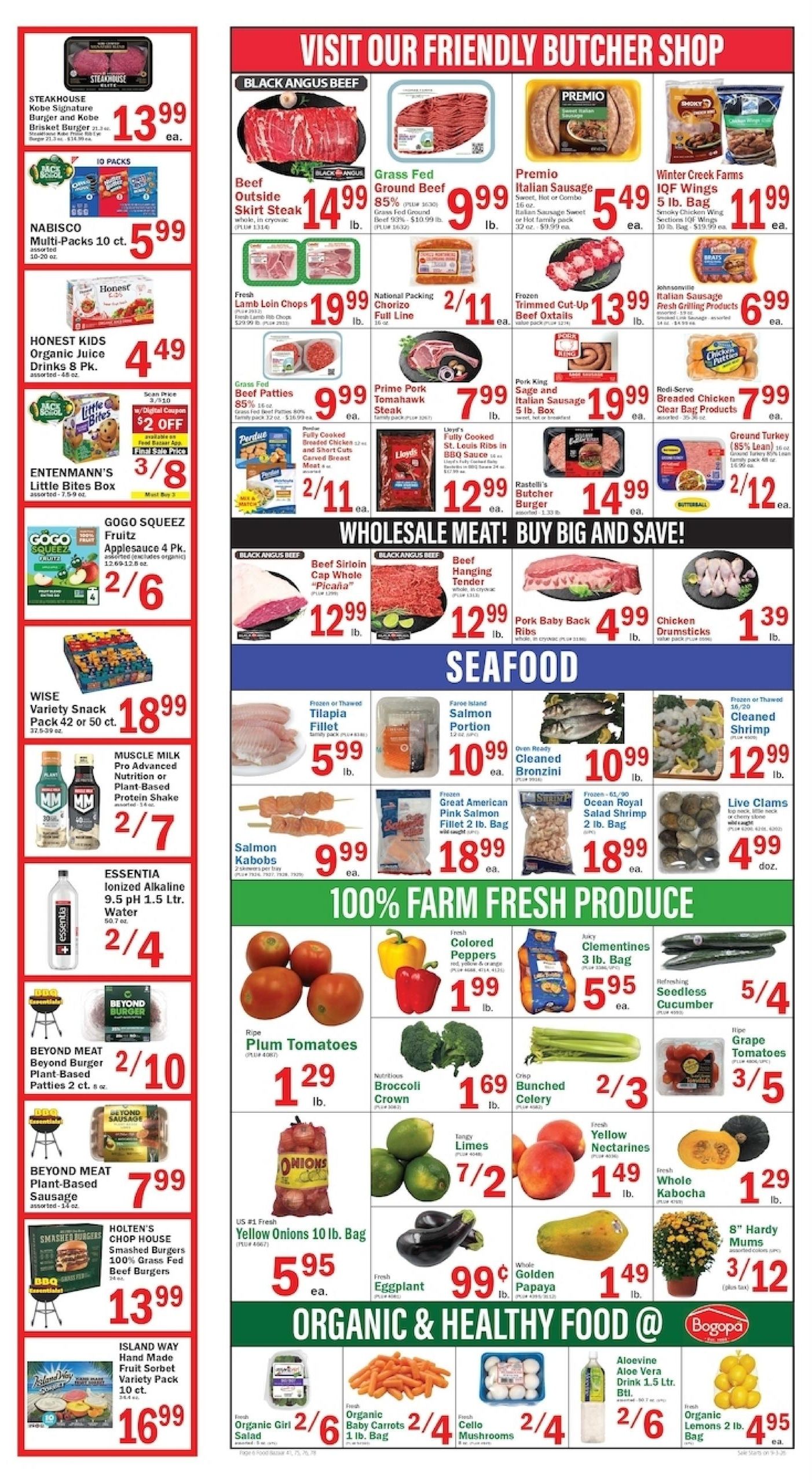 Food Bazaar (Astoria Area, NY) Weekly Ad September 3 - 9, 2026