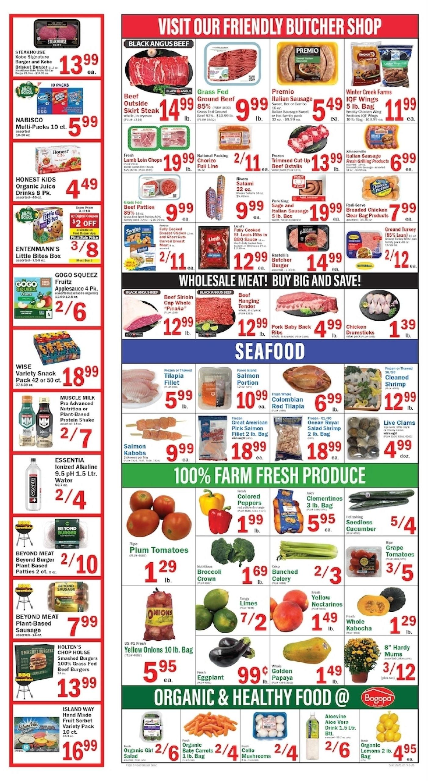 Food Bazaar (Bridgeport Area, CT) Weekly Ad September 3 - 9, 2026