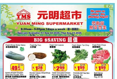 Yuan Ming Supermarket Flyer September 4 to 10