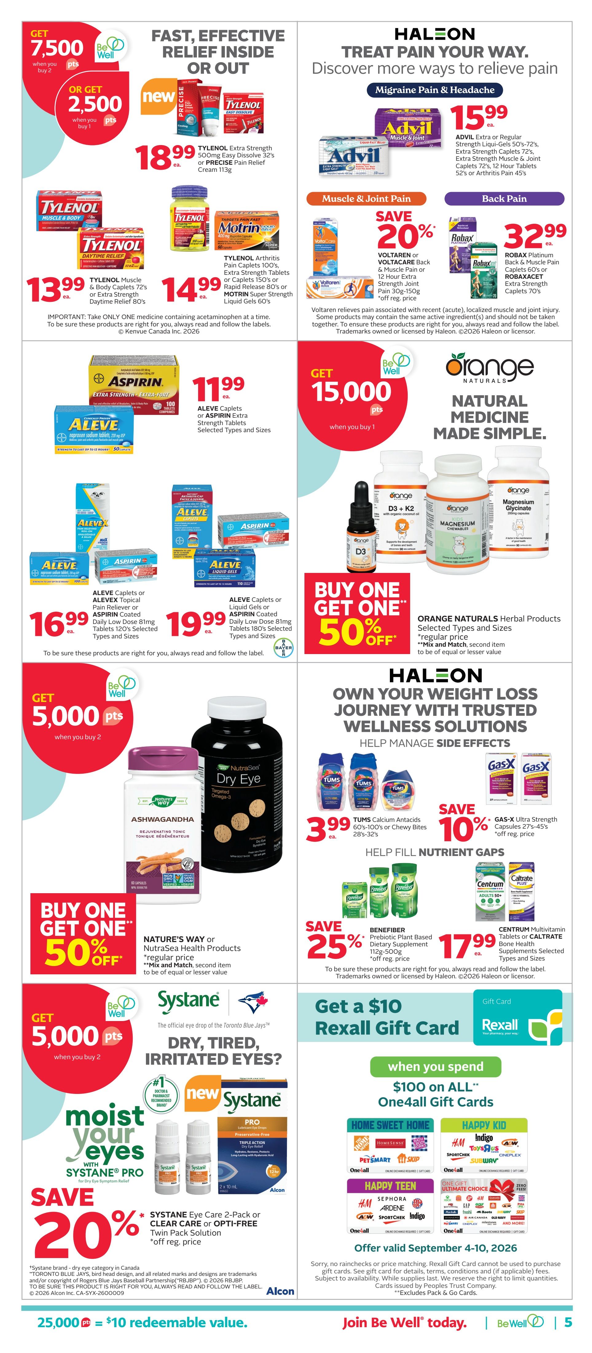 Rexall (BC) Flyer September 4 to 10